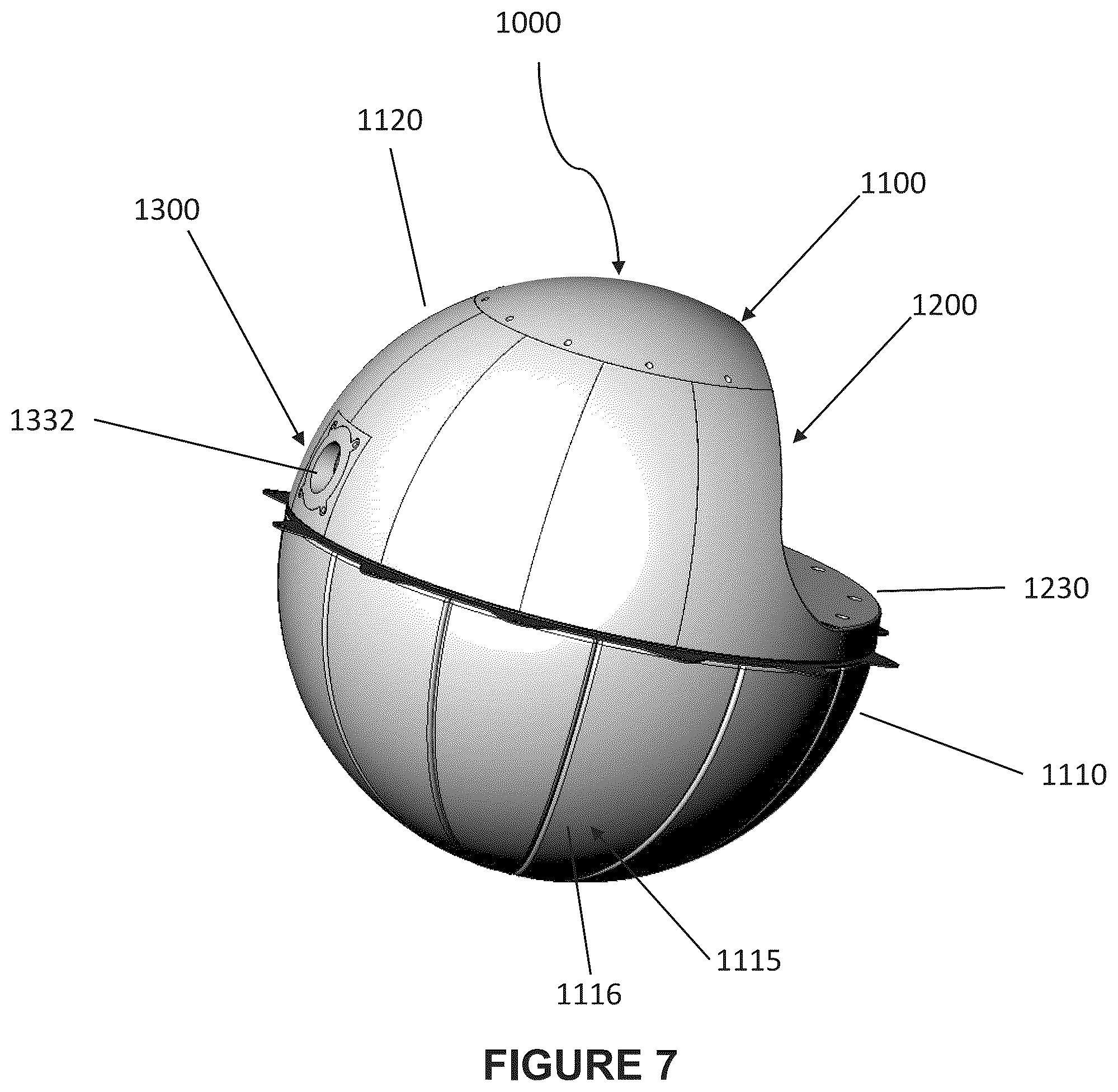 Patent US12297797 Figure 7 – Offshore floating wave generator assembly