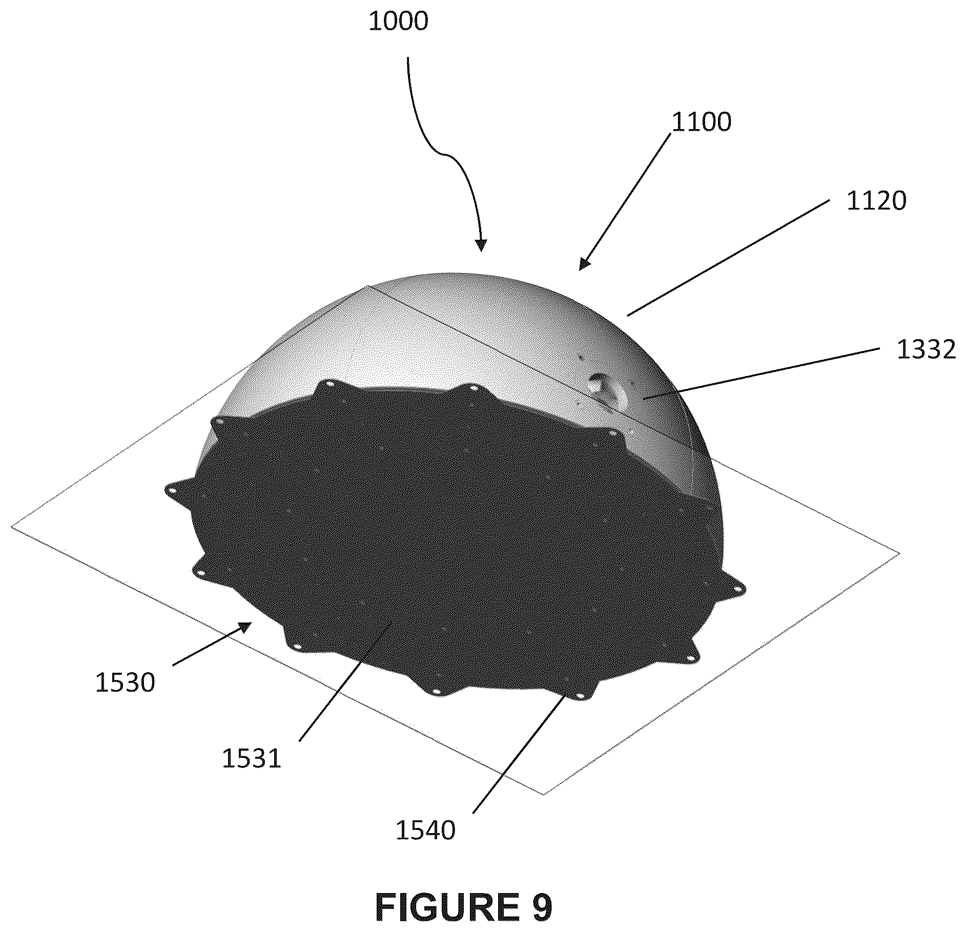 Patent US12297797 Figure 9 – Offshore floating wave generator assembly