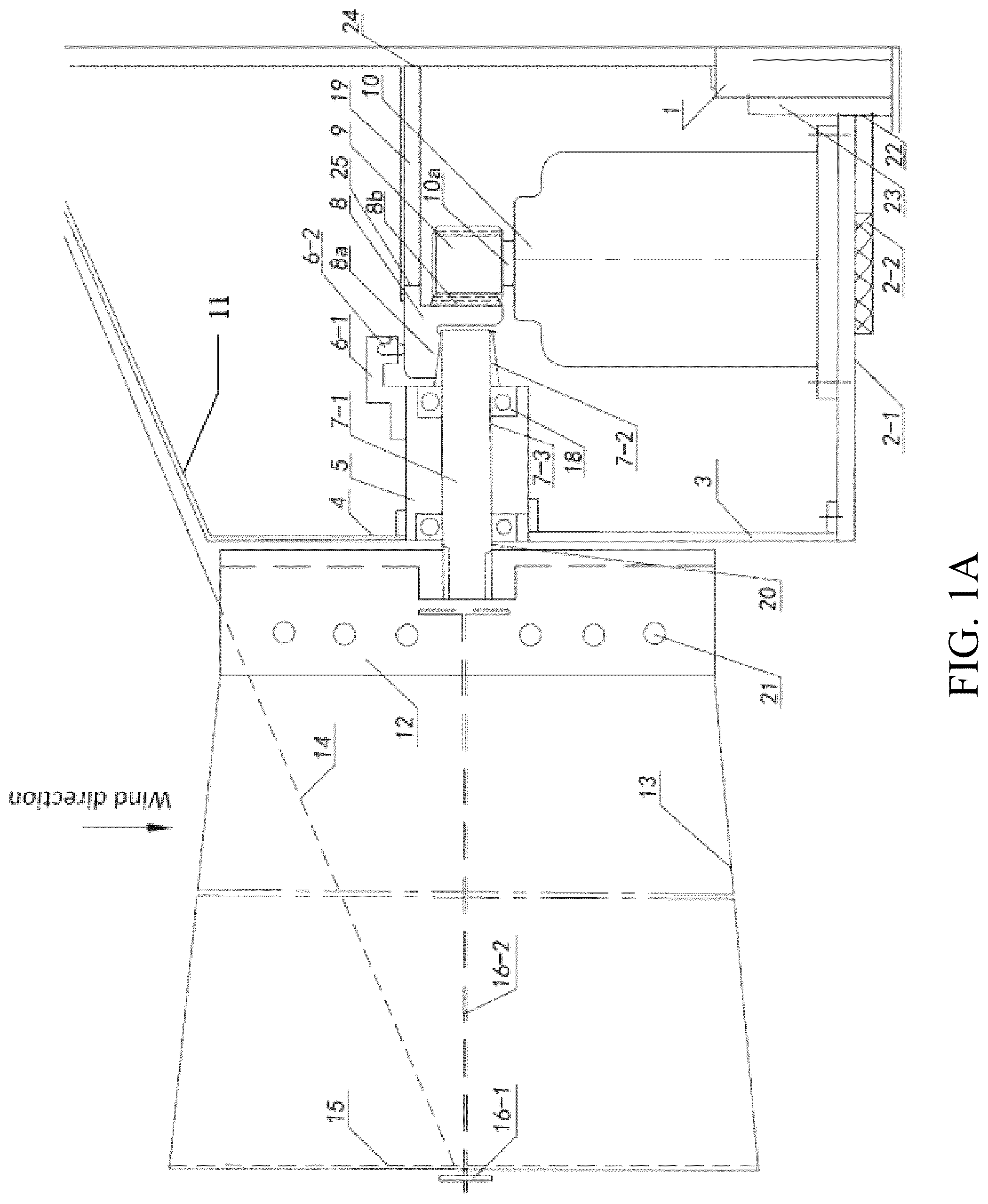Patent US12297799 Figure 1 – Basic mechanism for converting fluid energy into mechanical energy