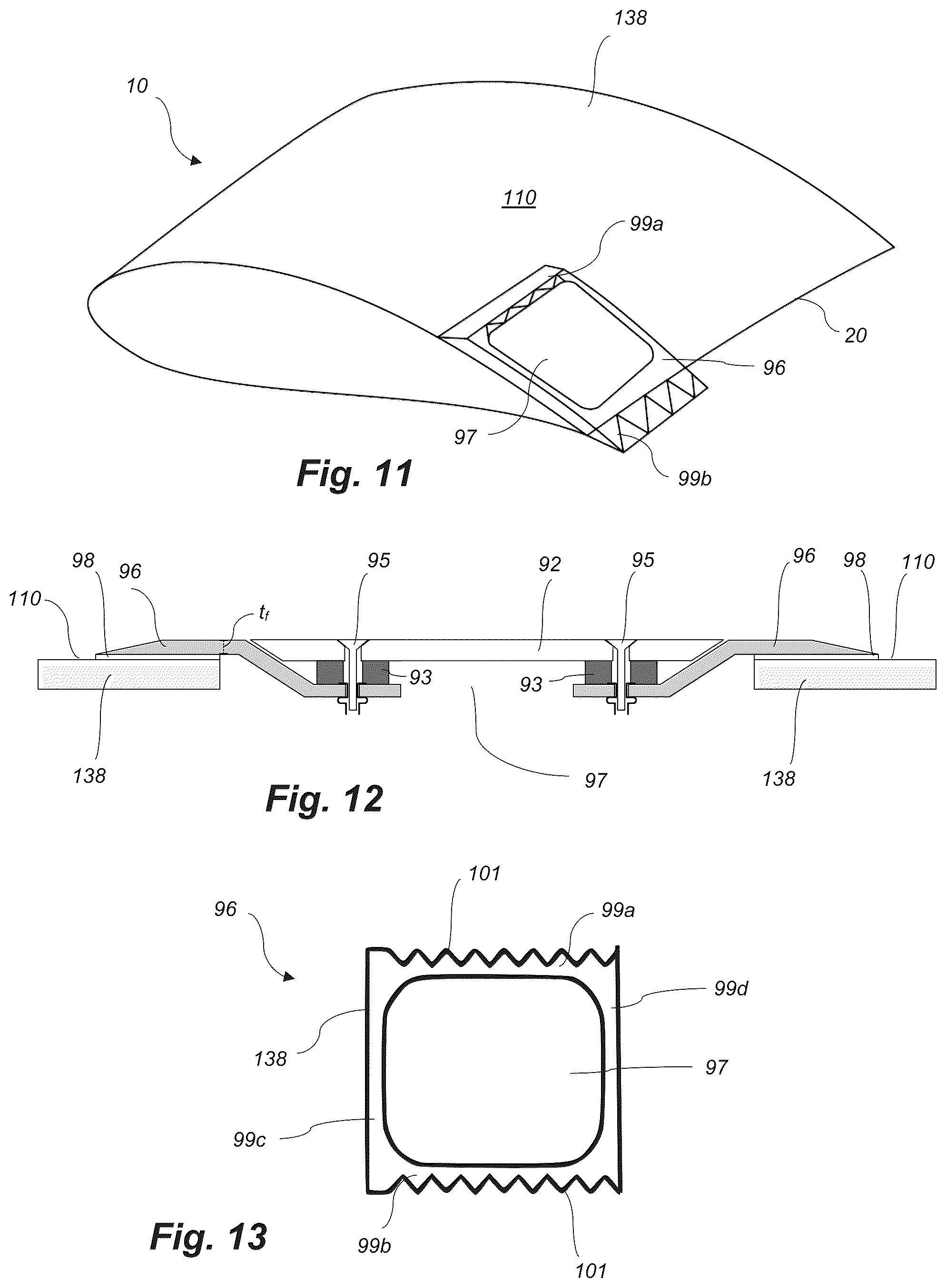 Patent US12297800 Figure 6 – Wind turbine rotor blade with framed access window