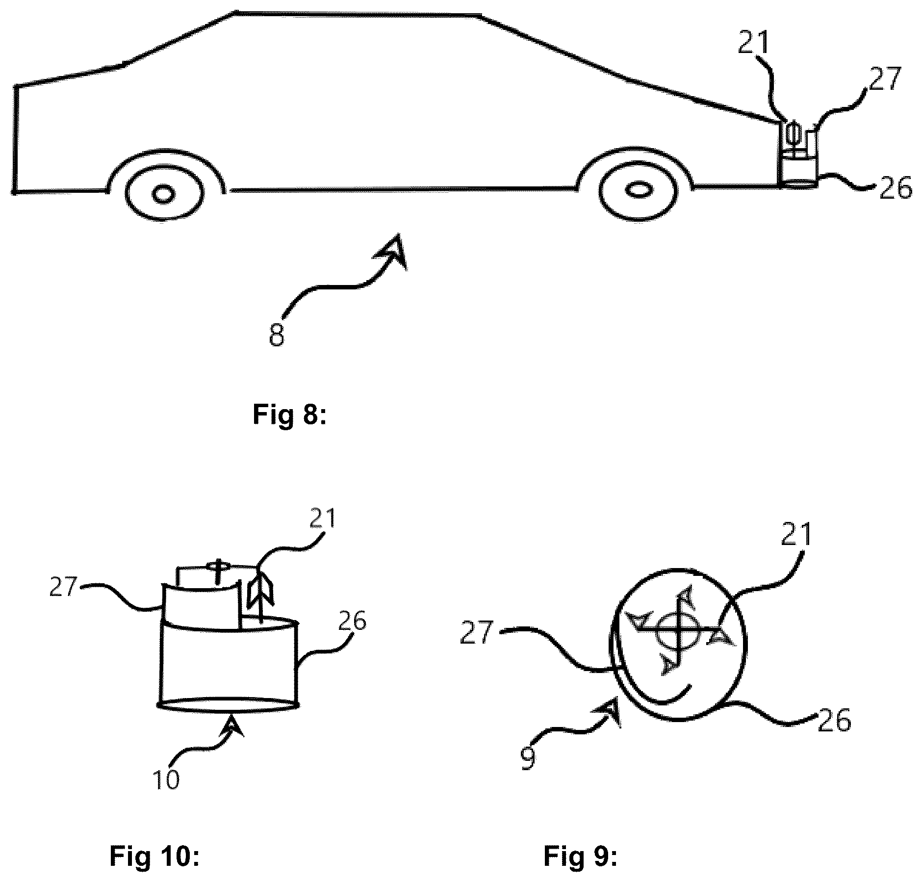 Patent US12297802 Figure 3 – Vertical axis wind turbine system for transportation vehicles