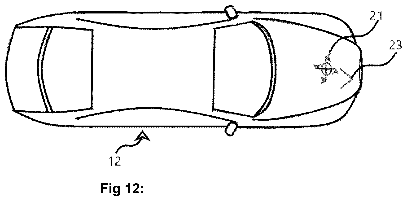 Patent US12297802 Figure 5 – Vertical axis wind turbine system for transportation vehicles