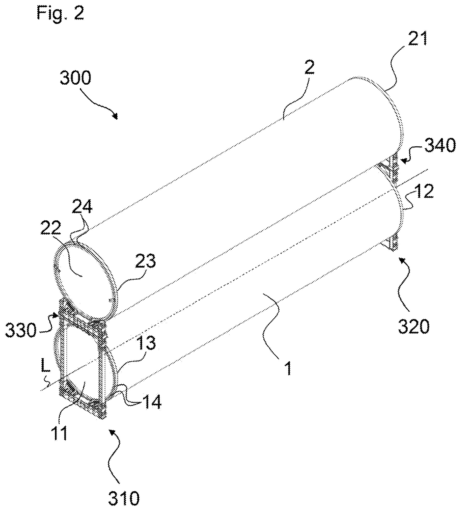 Patent US12297803 Figure 2 – System for handling a wind turbine tower section and corresponding method