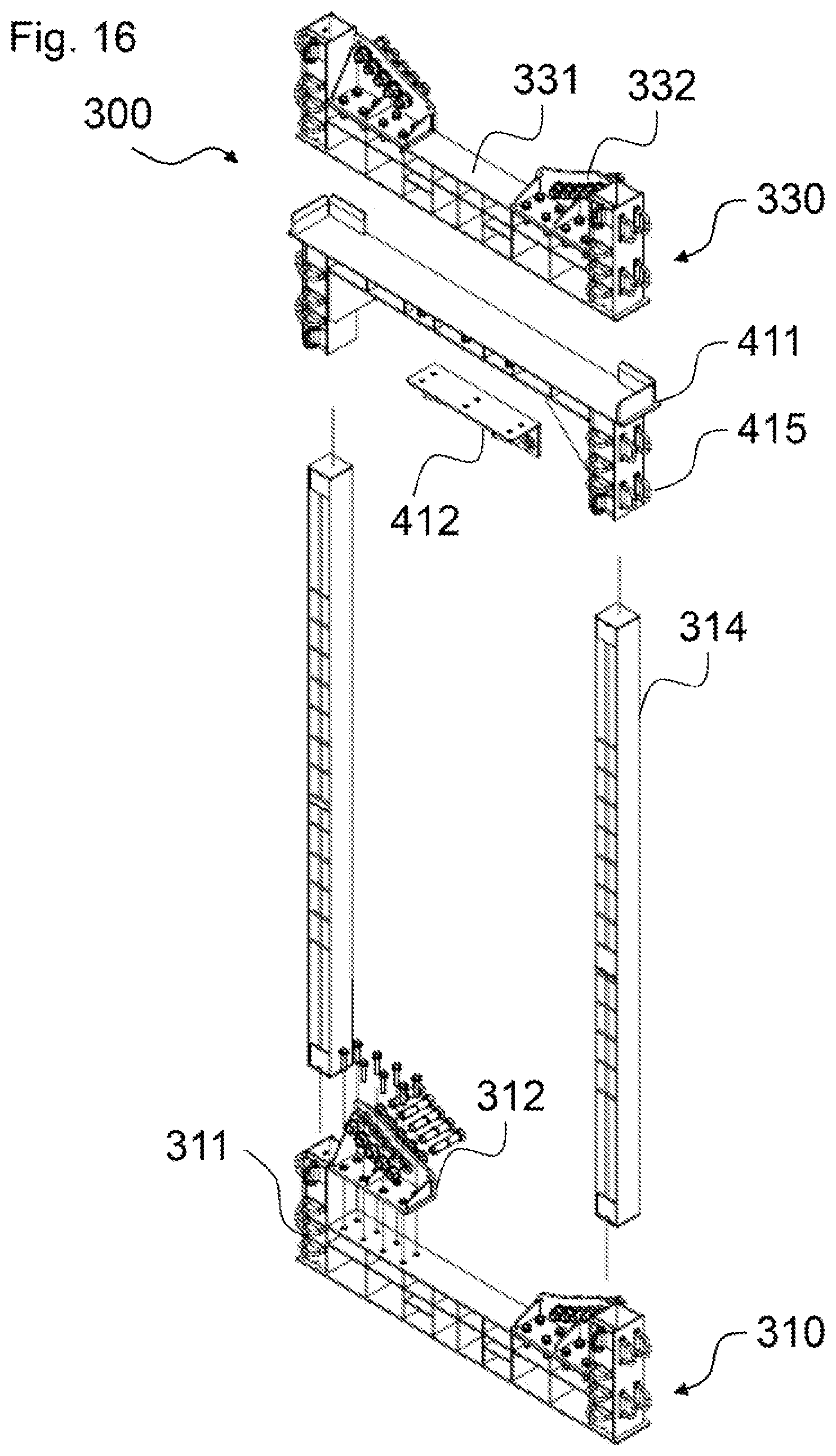 Patent US12297803 Figure 9 – System for handling a wind turbine tower section and corresponding method