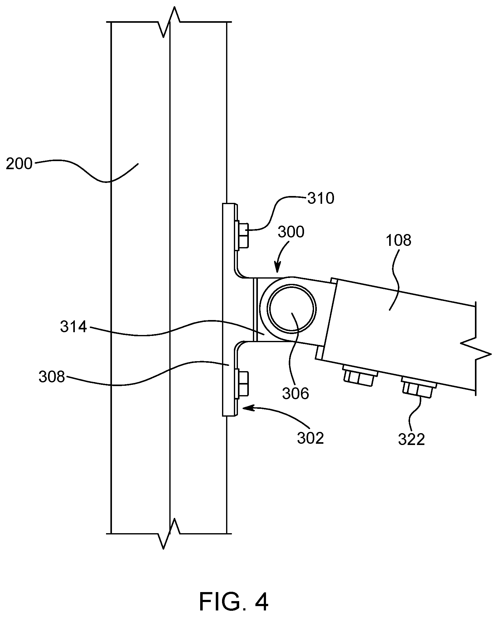 Patent US12297807 Figure 4 – Vertical axis wind turbine with polygonal mast