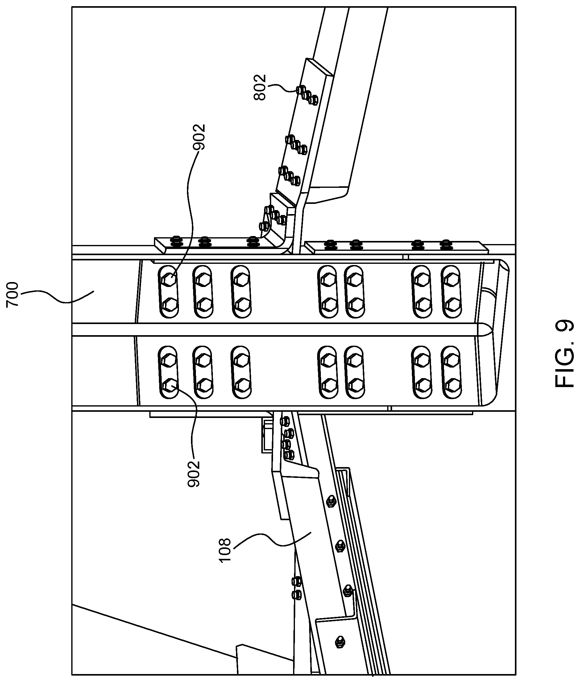 Patent US12297807 Figure 9 – Vertical axis wind turbine with polygonal mast