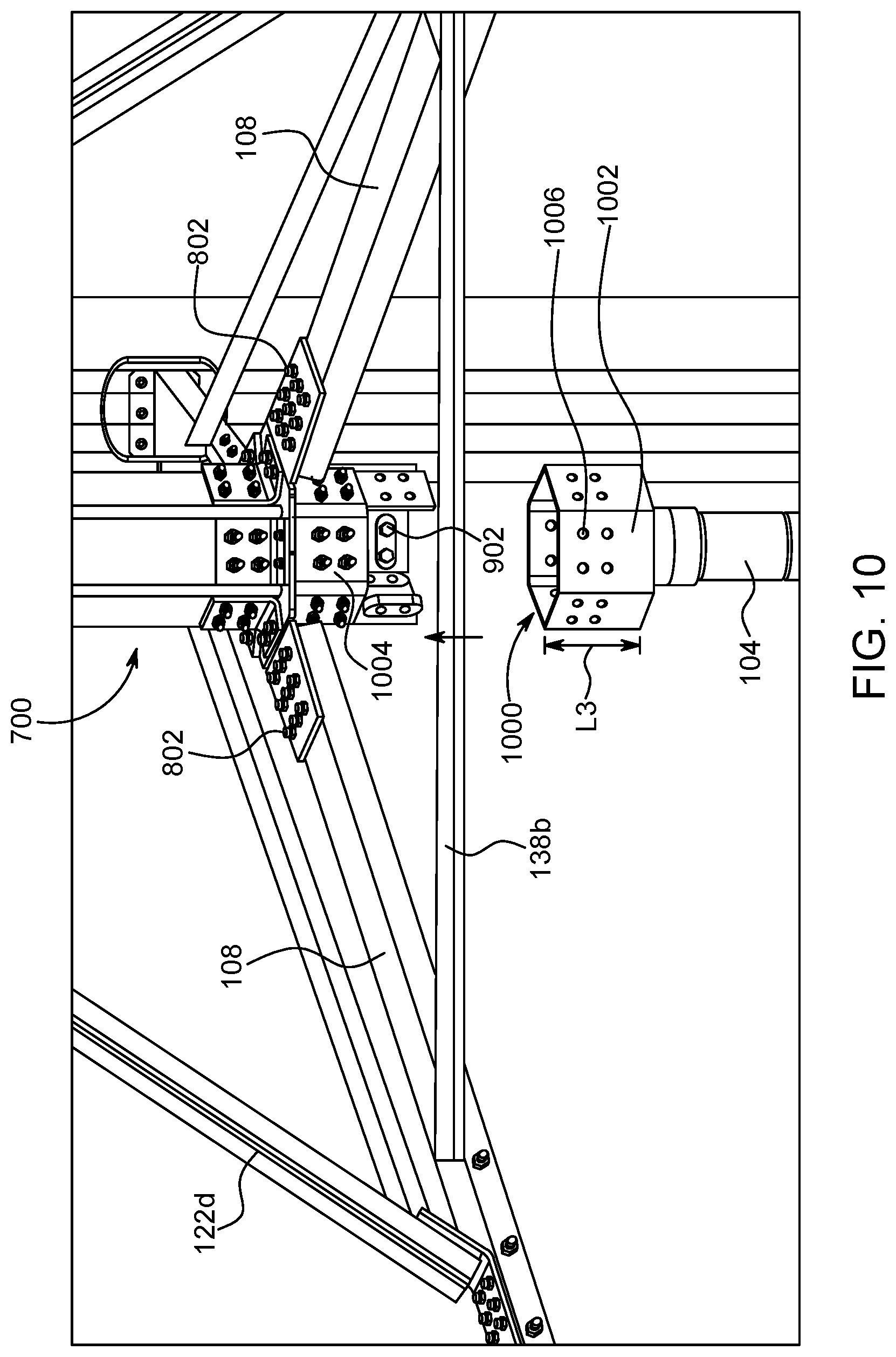Patent US12297807 Figure 10 – Vertical axis wind turbine with polygonal mast