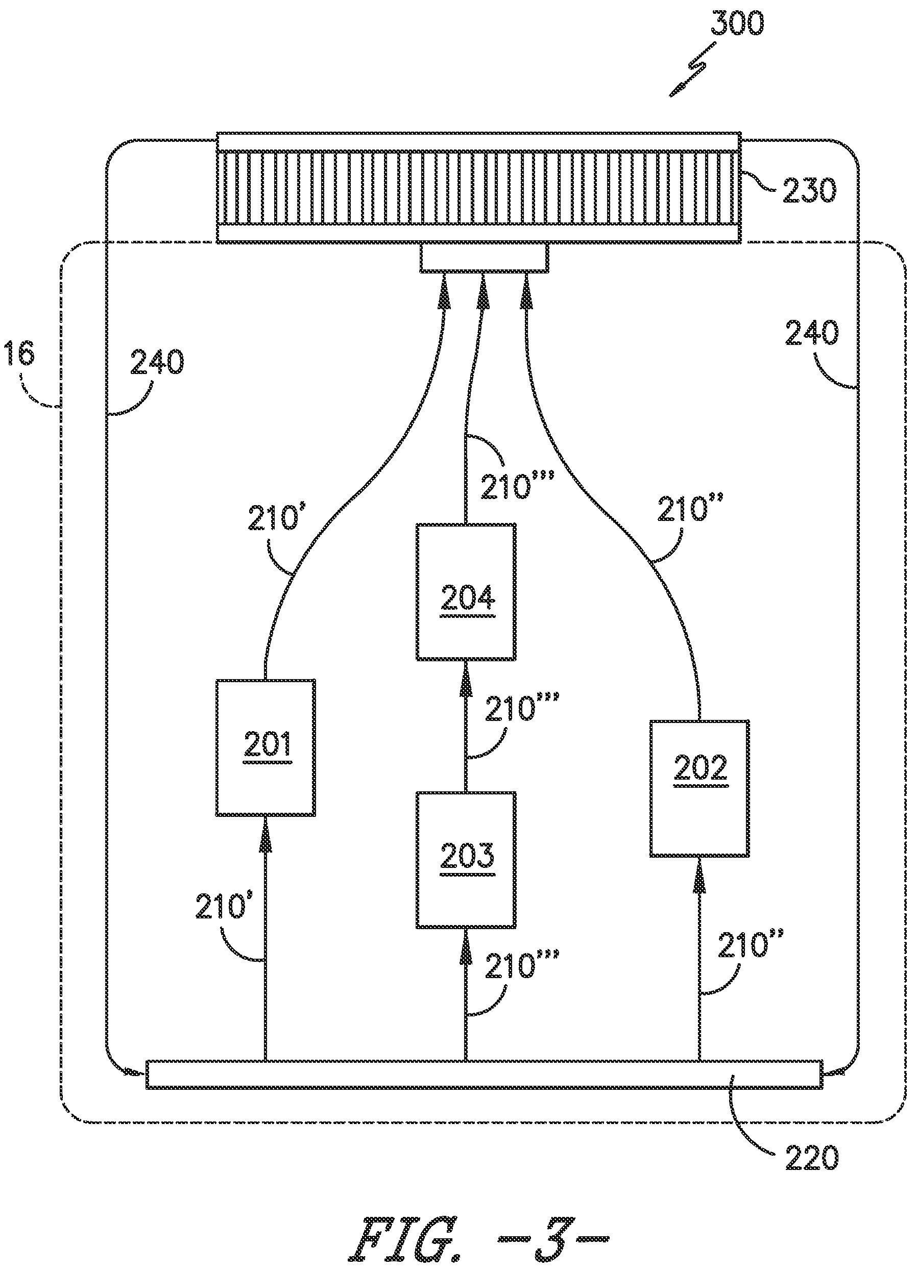 Patent US12297813 Figure 3 – Multisiphon passive cooling system with liquid bridge