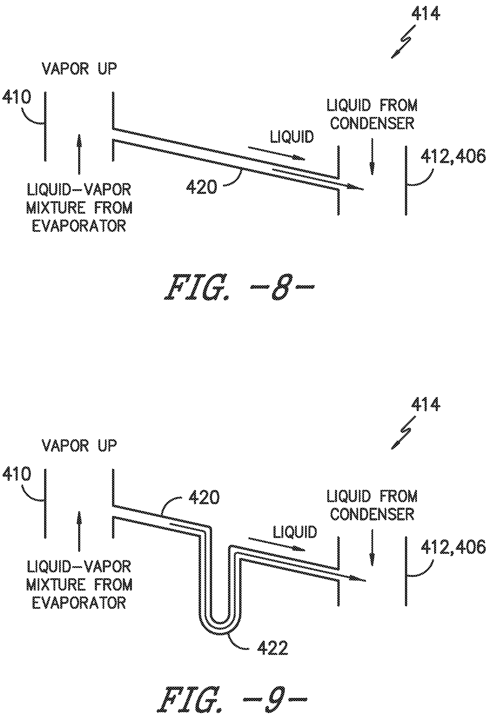 Patent US12297813 Figure 8 – Multisiphon passive cooling system with liquid bridge