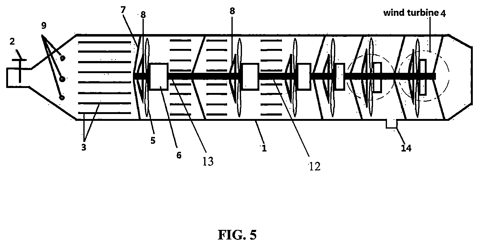 Patent US12297814 Figure 5 – Compressed air pipeline power generation device