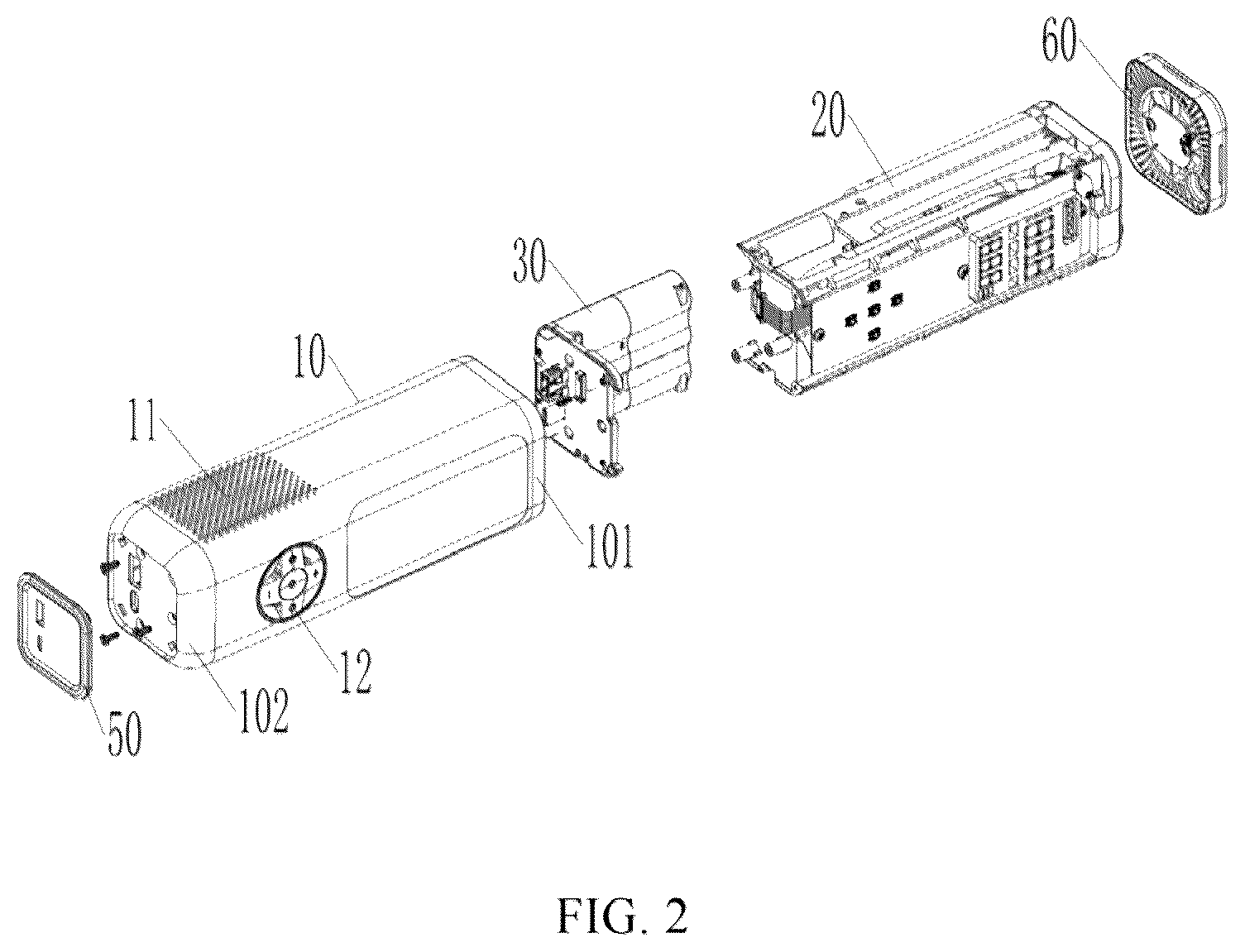 Patent US12297820 Figure 2 – Portable electric inflator