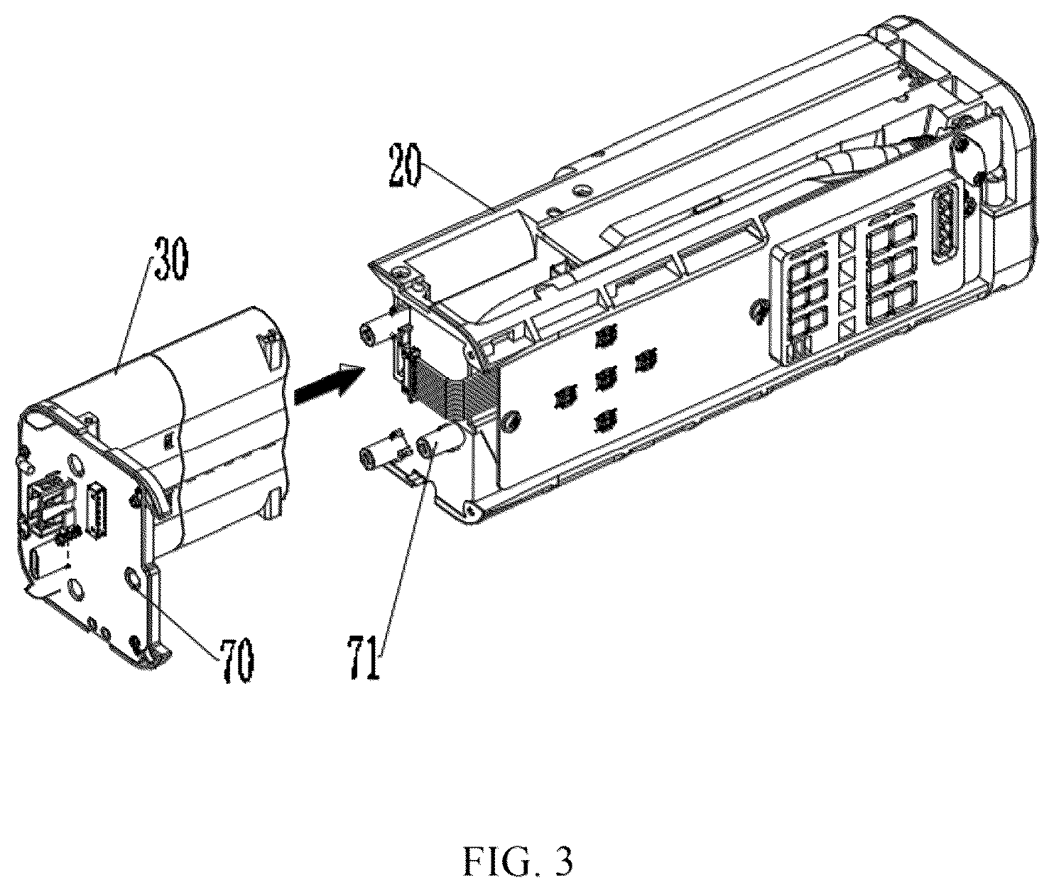 Patent US12297820 Figure 3 – Portable electric inflator