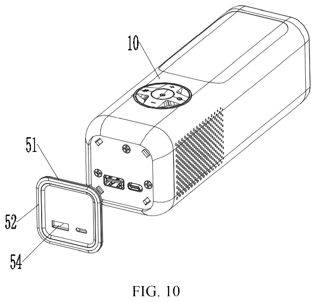 Patent US12297820 Figure 10 – Portable electric inflator
