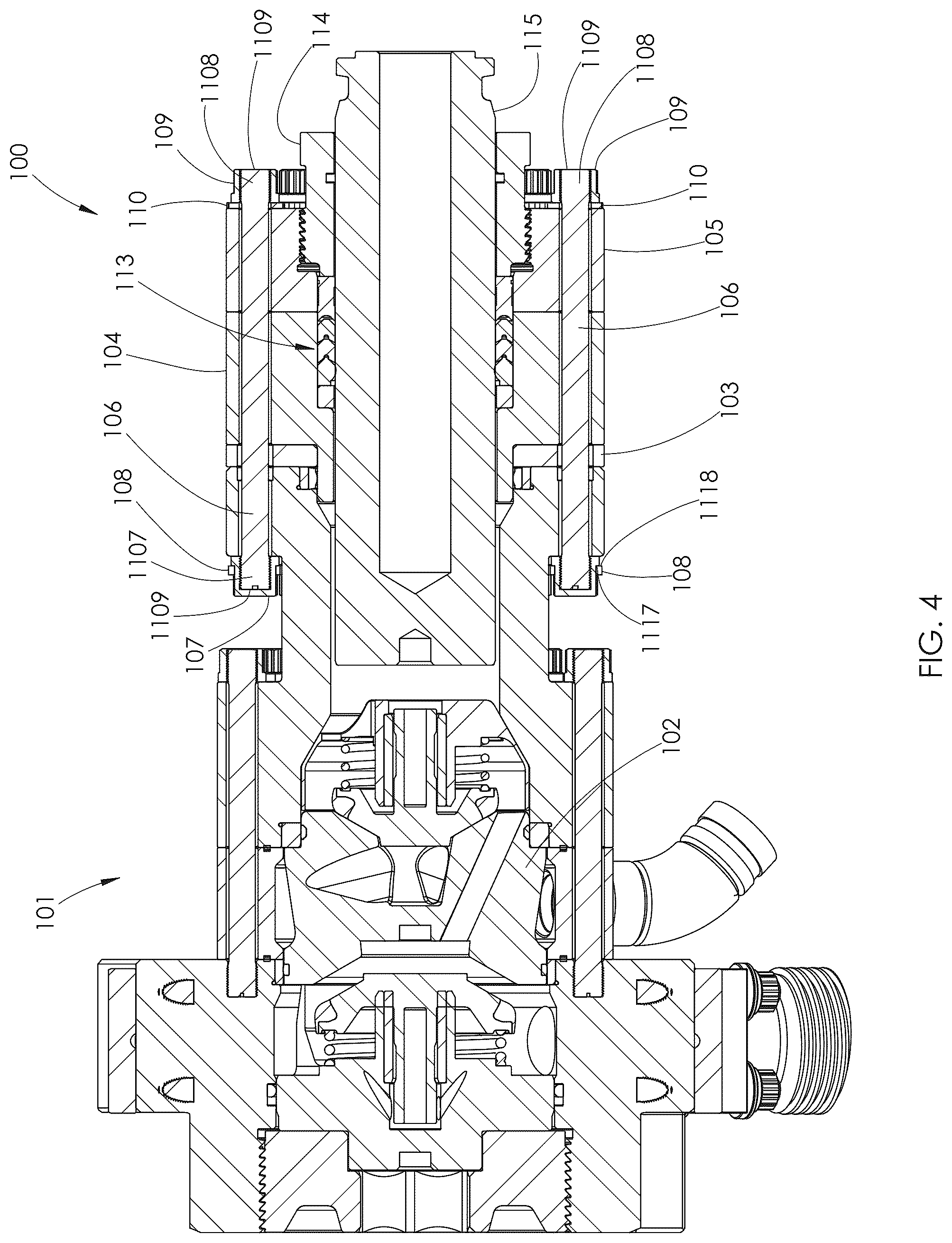 Patent US12297827 Figure 3 – Fluid end with clamped retention
