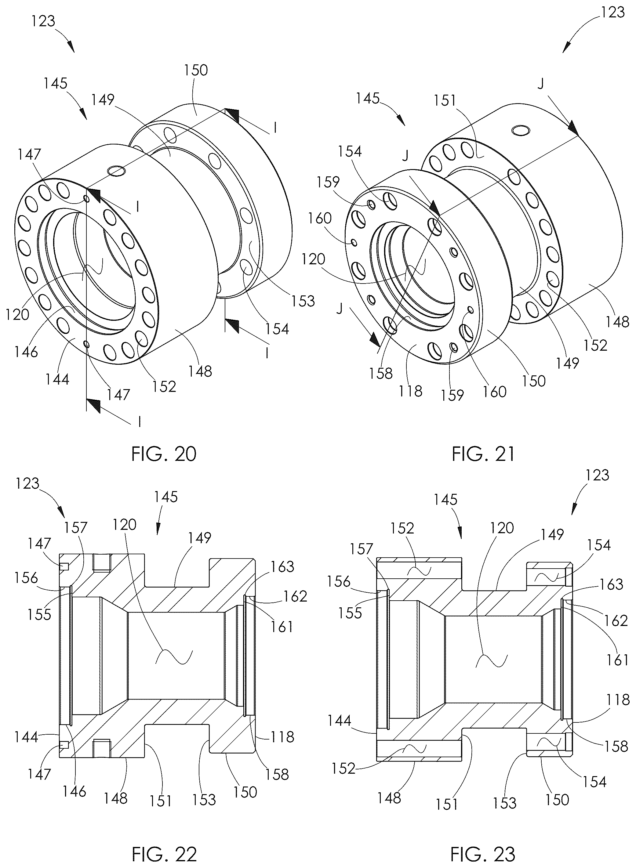 Patent US12297827 Figure 12 – Fluid end with clamped retention