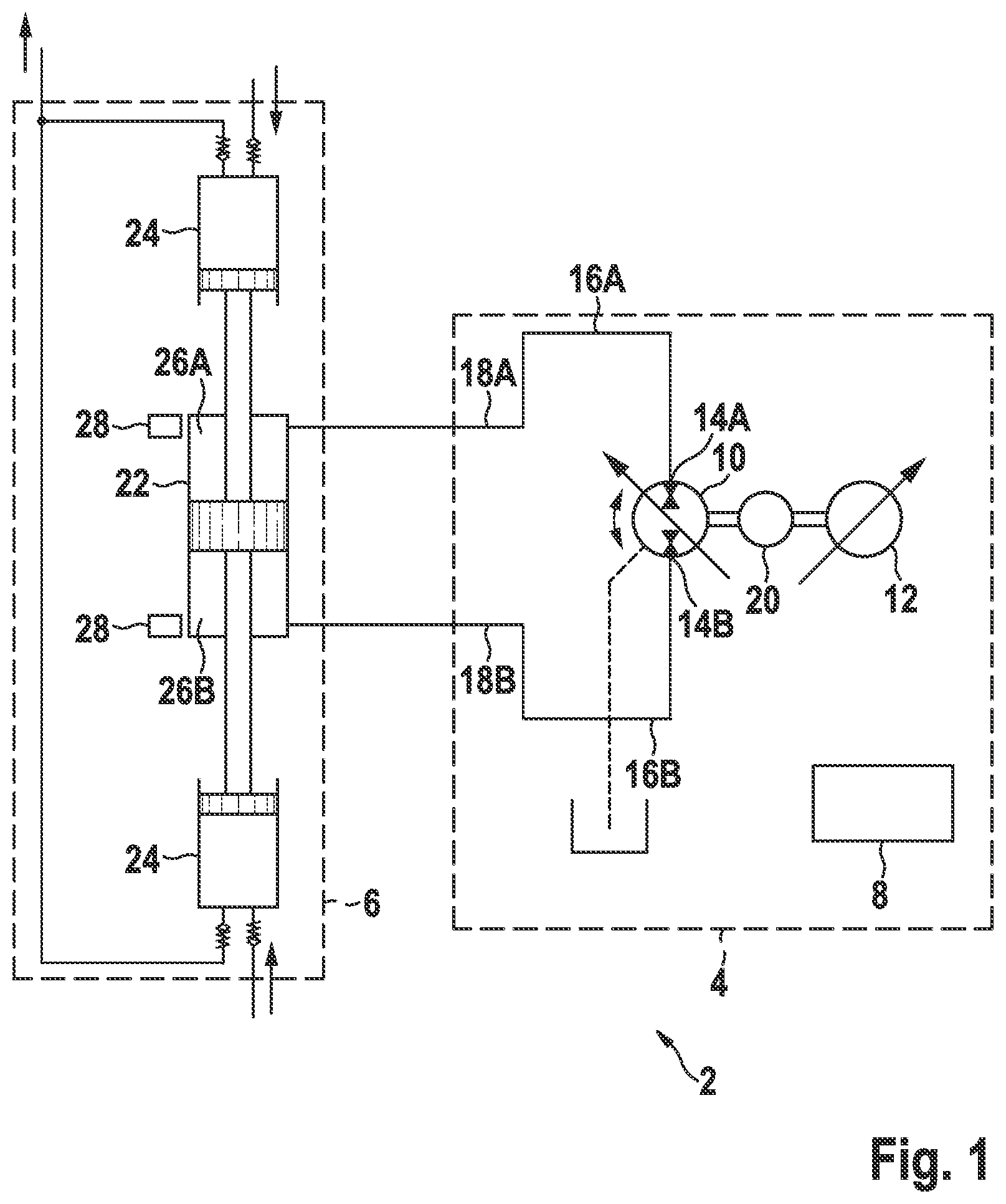 Patent US12297828 Figure 1 – Method for controlling a hydraulic drive and hydraulic drive