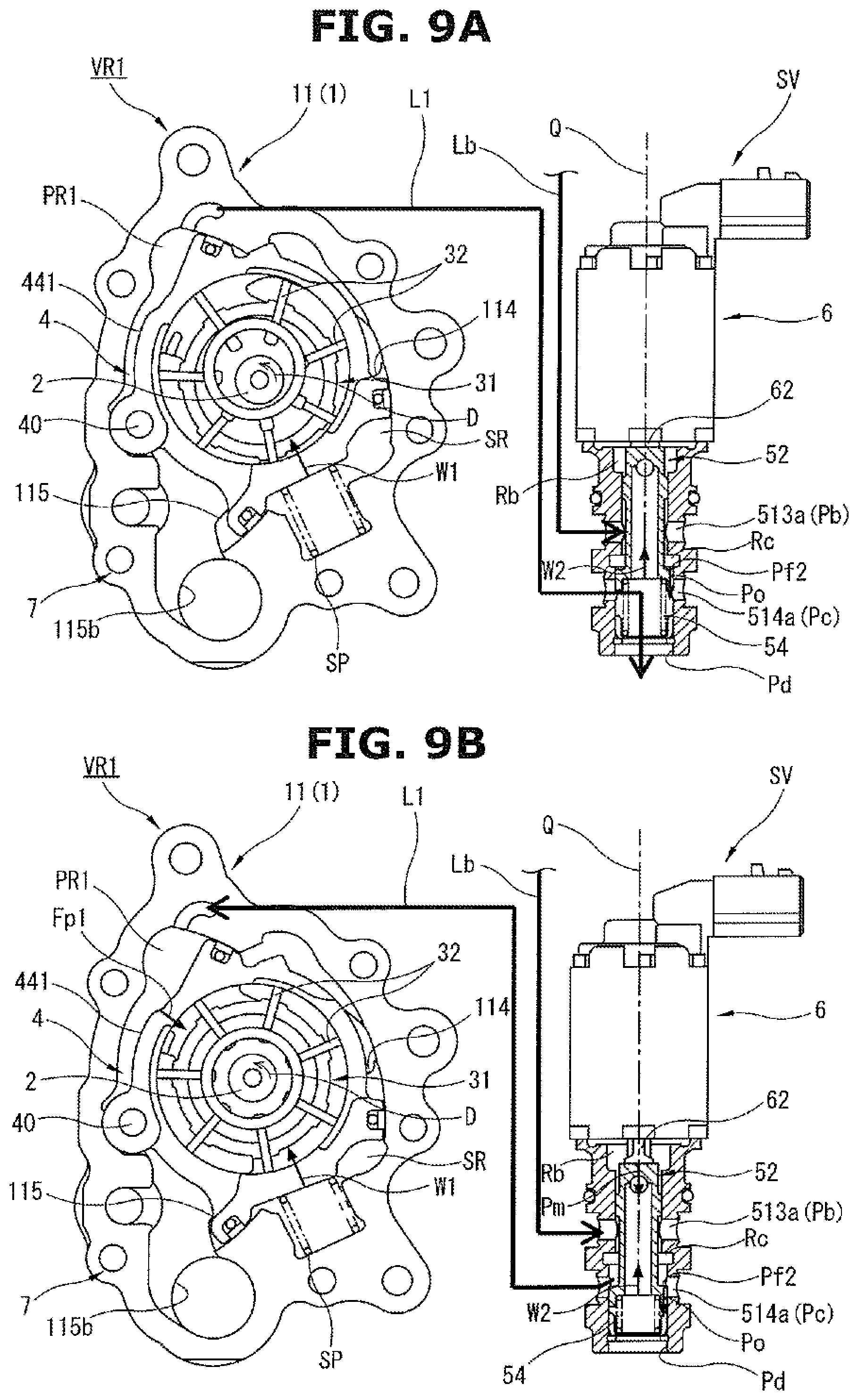Patent US12297829 Figure 9 – Variable-capacity oil pump