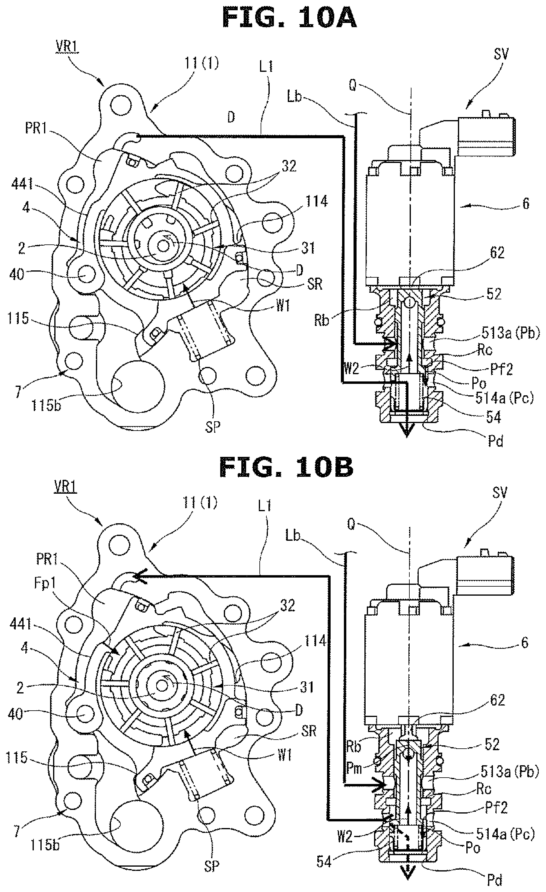 Patent US12297829 Figure 10 – Variable-capacity oil pump