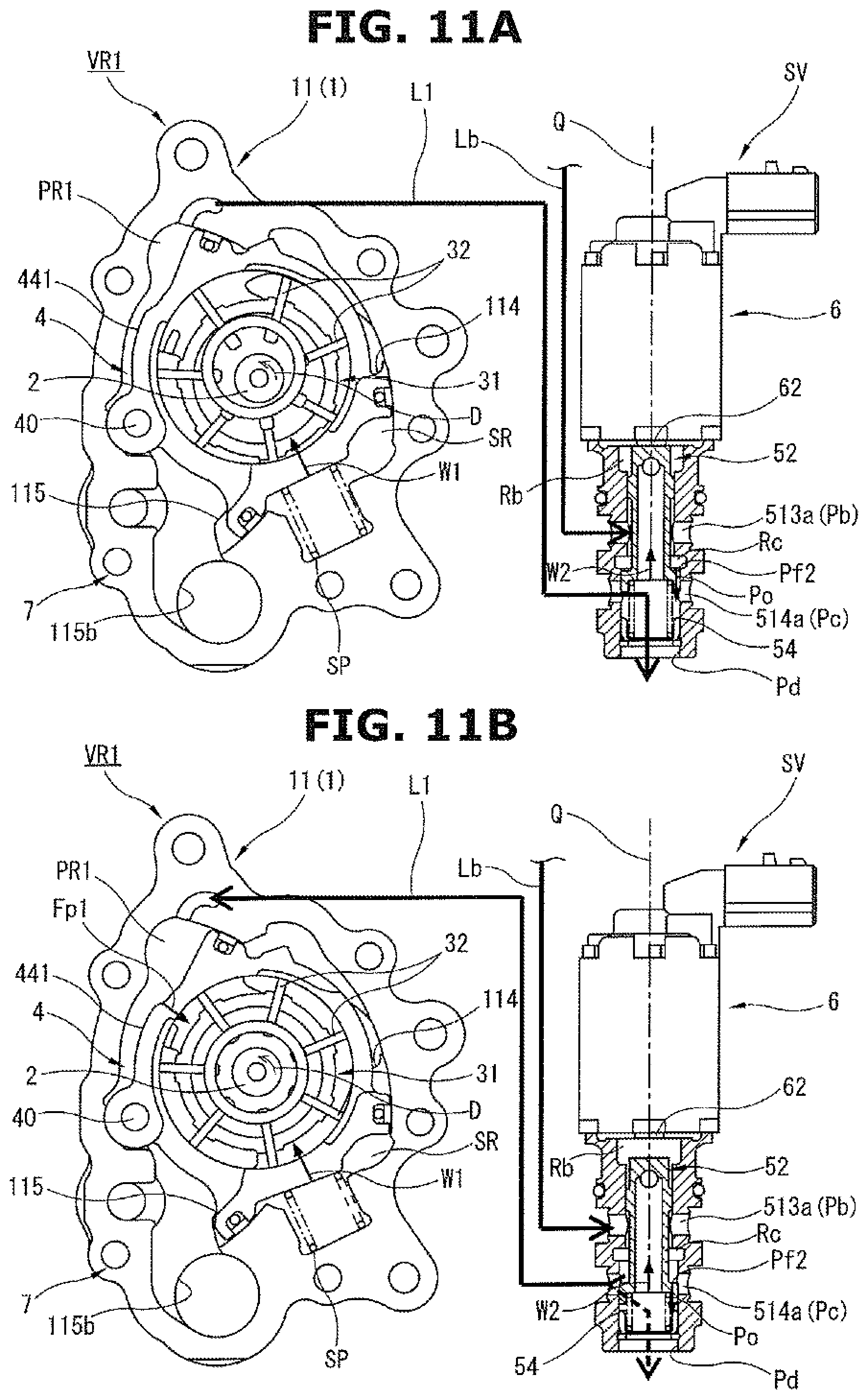 Patent US12297829 Figure 11 – Variable-capacity oil pump