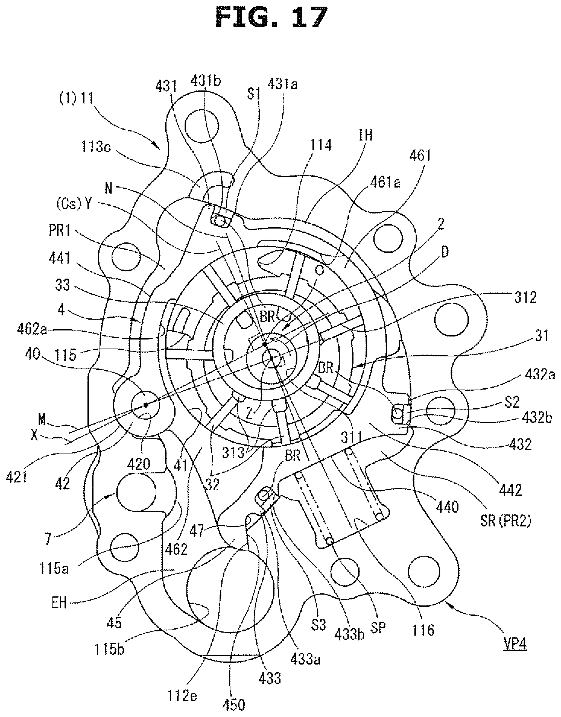 Patent US12297829 Figure 17 – Variable-capacity oil pump