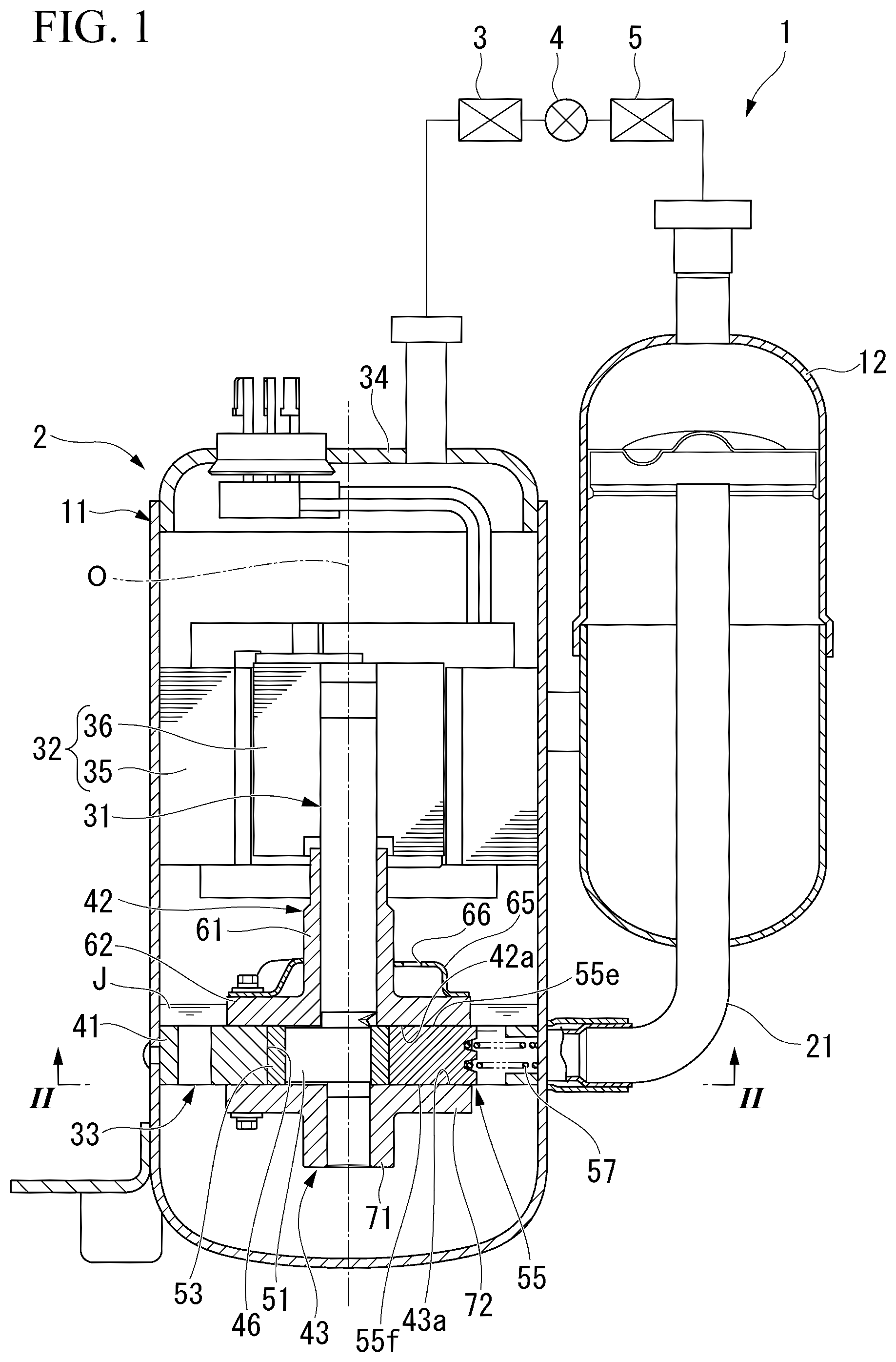 Patent US12297832 — Compressor with chromium nitride and titanium nitride layers — Figure 1