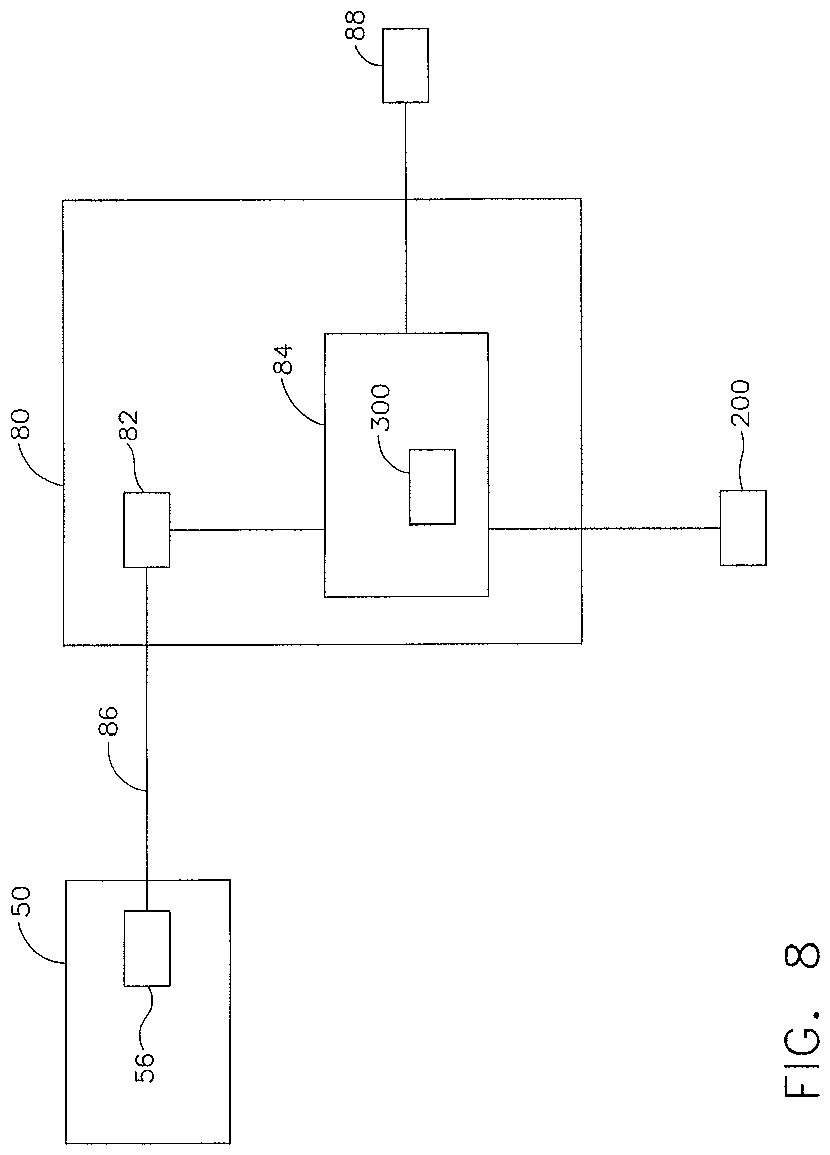Patent US12297839 Figure 8 – Ceiling fan with concentric stationary tube and power-down features