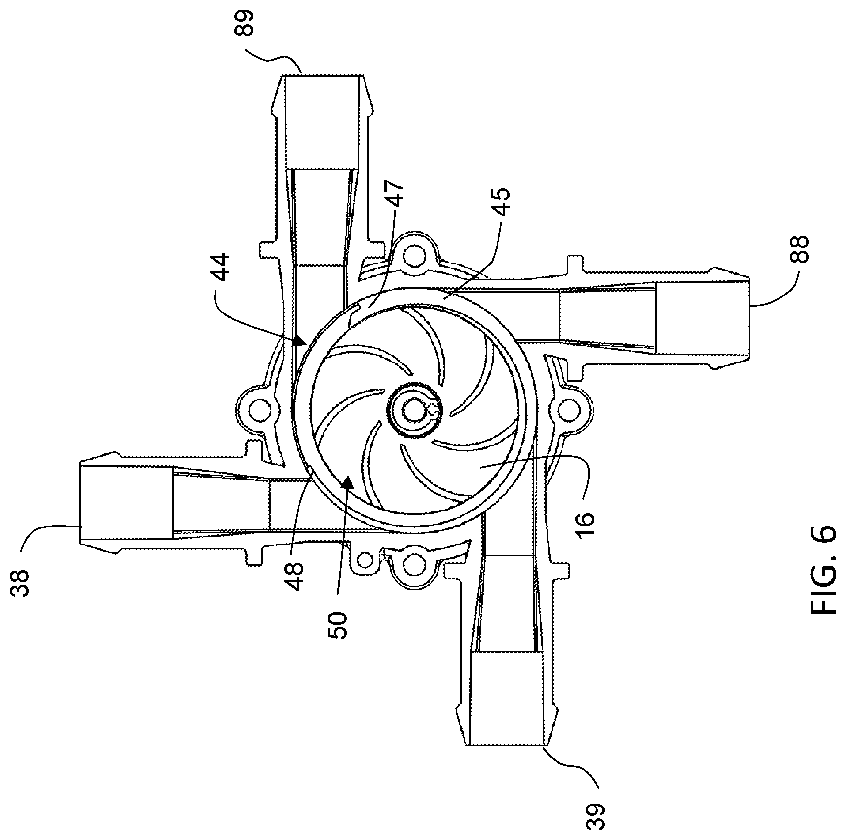 Patent US12297843 Figure 6 – Multiport fluid pump with integrated valve
