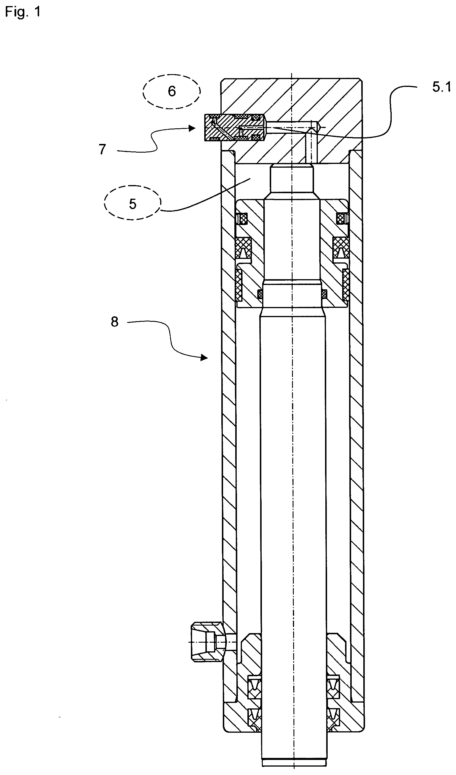 Patent US12297849 Figure 1 – Cylinder degassing unit and working cylinder