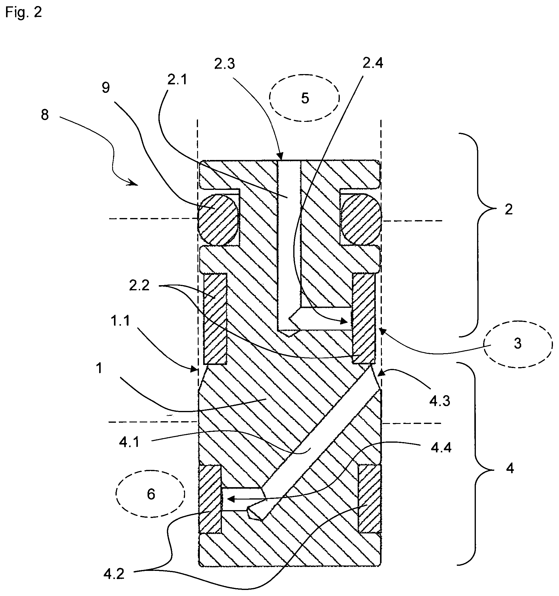 Patent US12297849 Figure 2 – Cylinder degassing unit and working cylinder