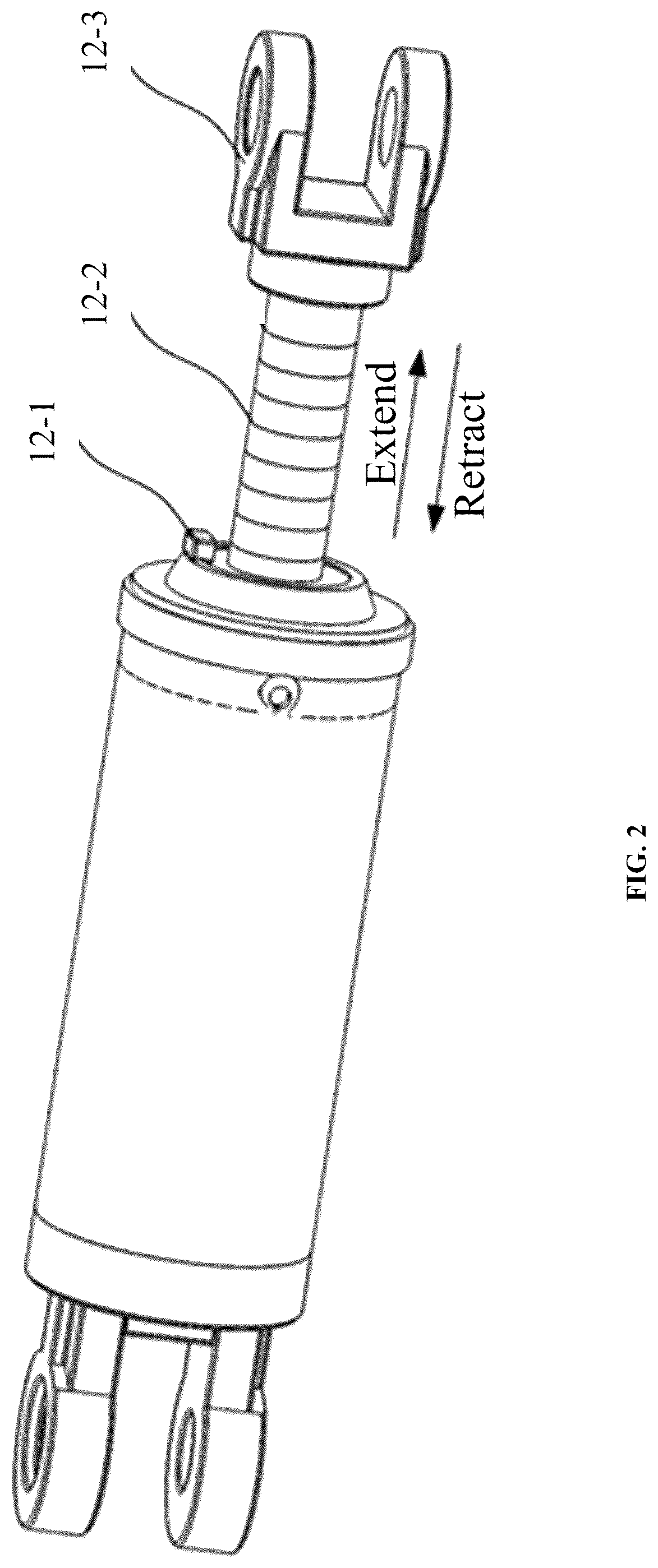 Patent US12297850 Figure 2 – Velocity and position compound control system for pump-valve dual-source driven hydraulic cylinder