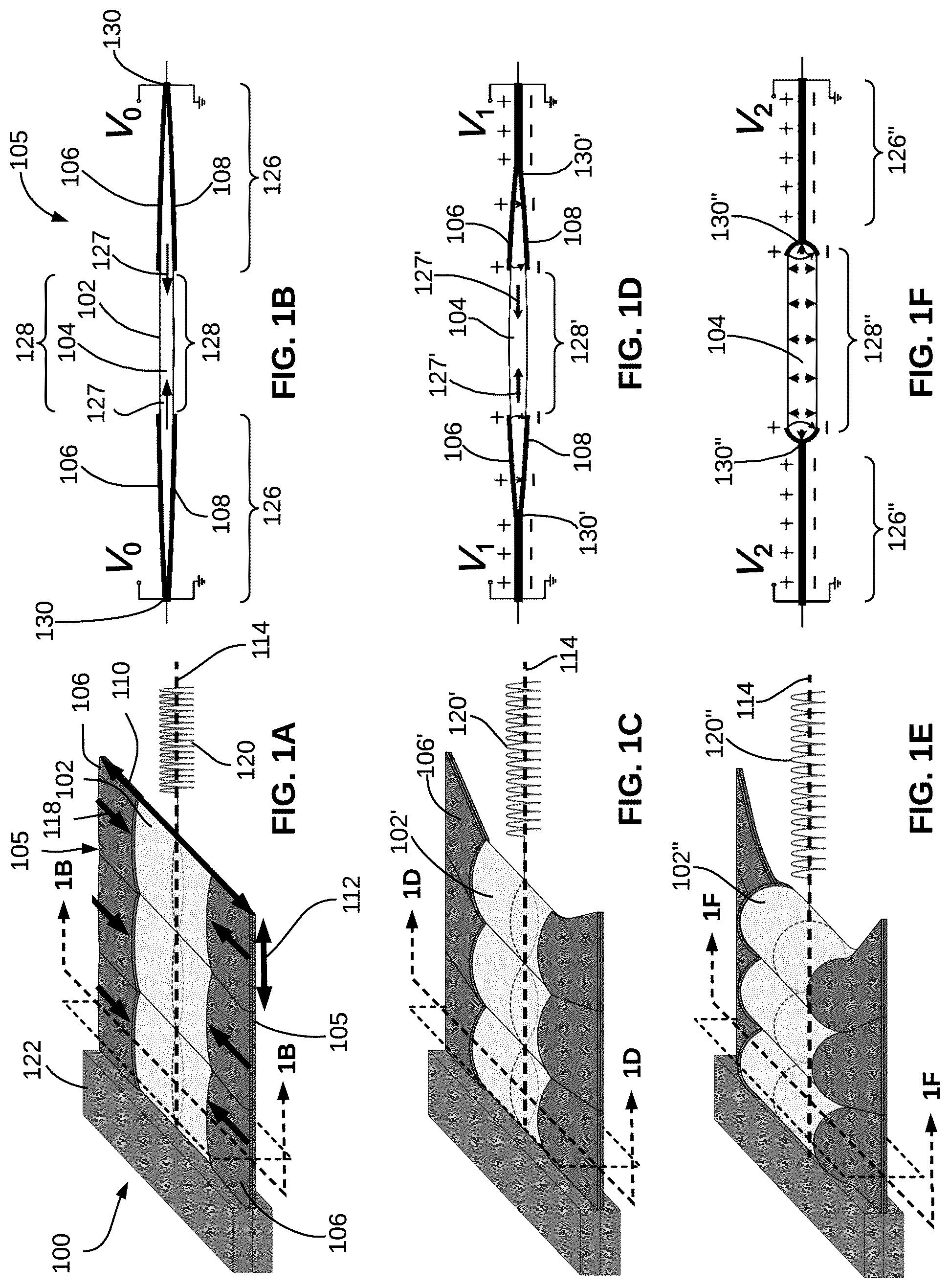 Patent US12297851 Figure 1 – High strain peano hydraulically amplified self-healing electrostatic (HASEL) transducers