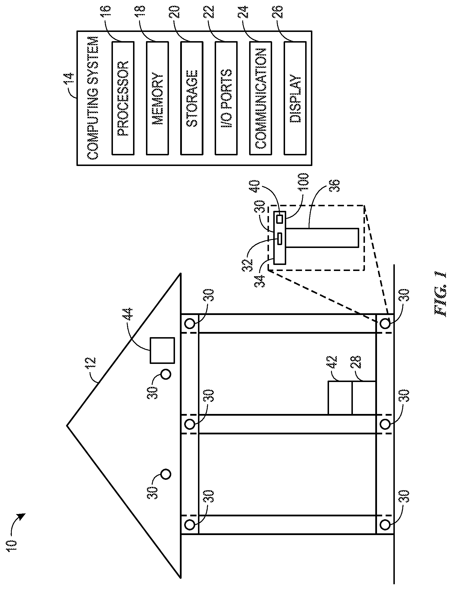 Patent US12297852 Figure 1 – Smart fastener systems and methods