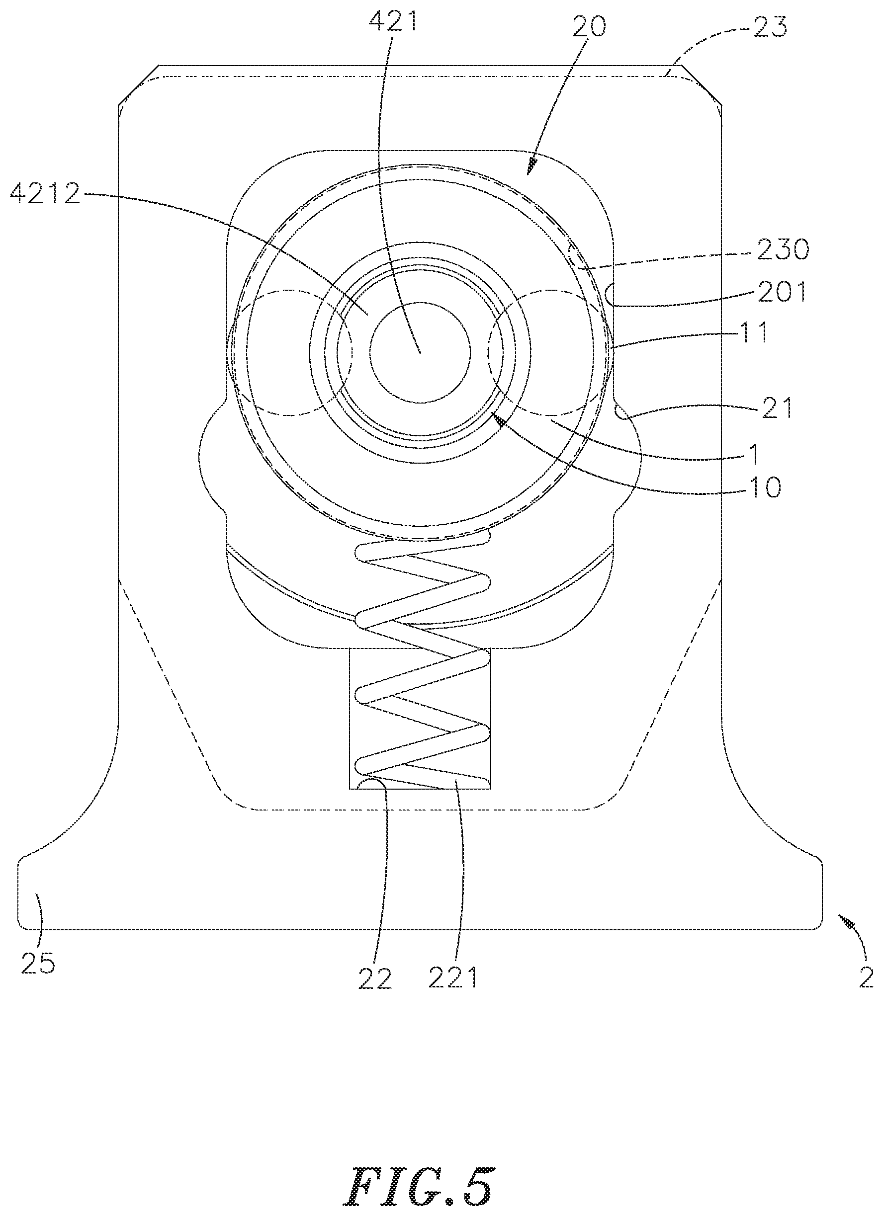 Patent US12297853 Figure 5 – Push controlled positioning device