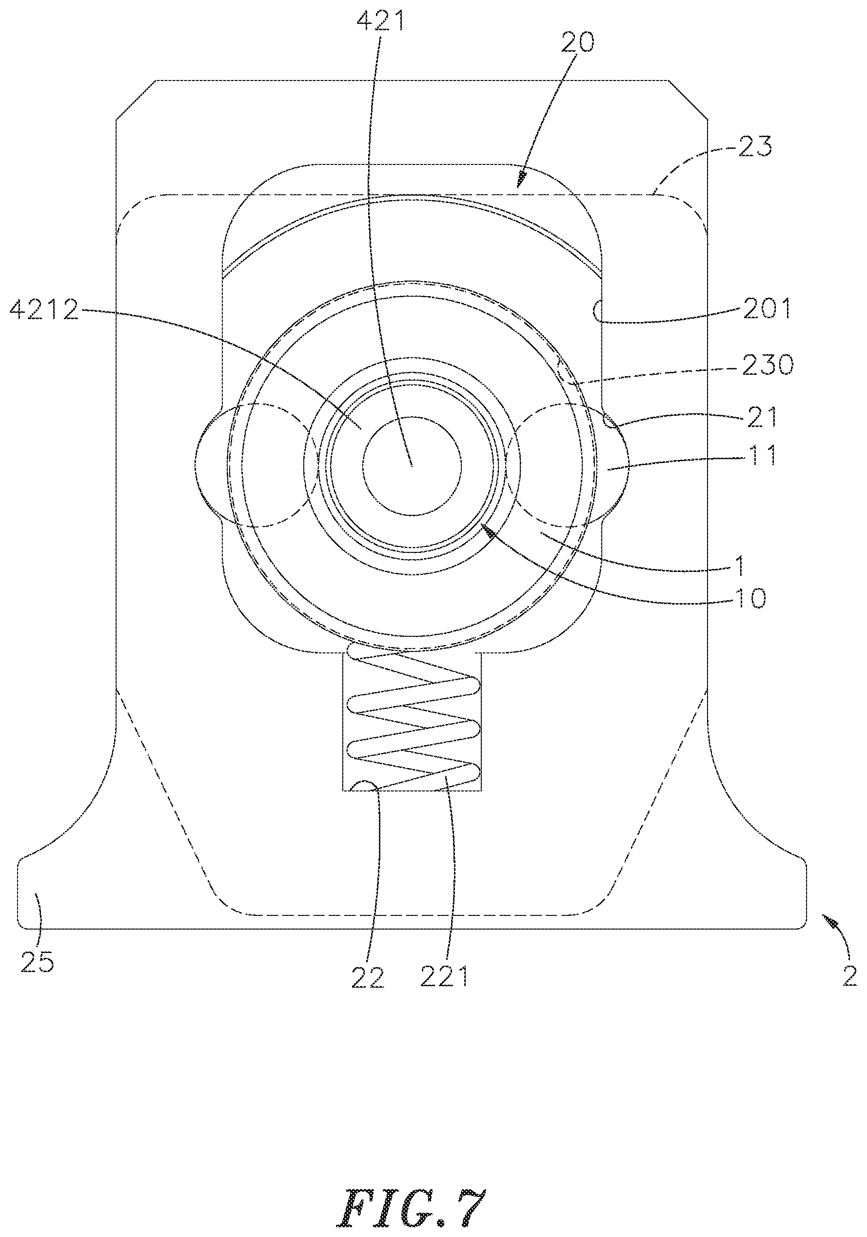 Patent US12297853 Figure 7 – Push controlled positioning device