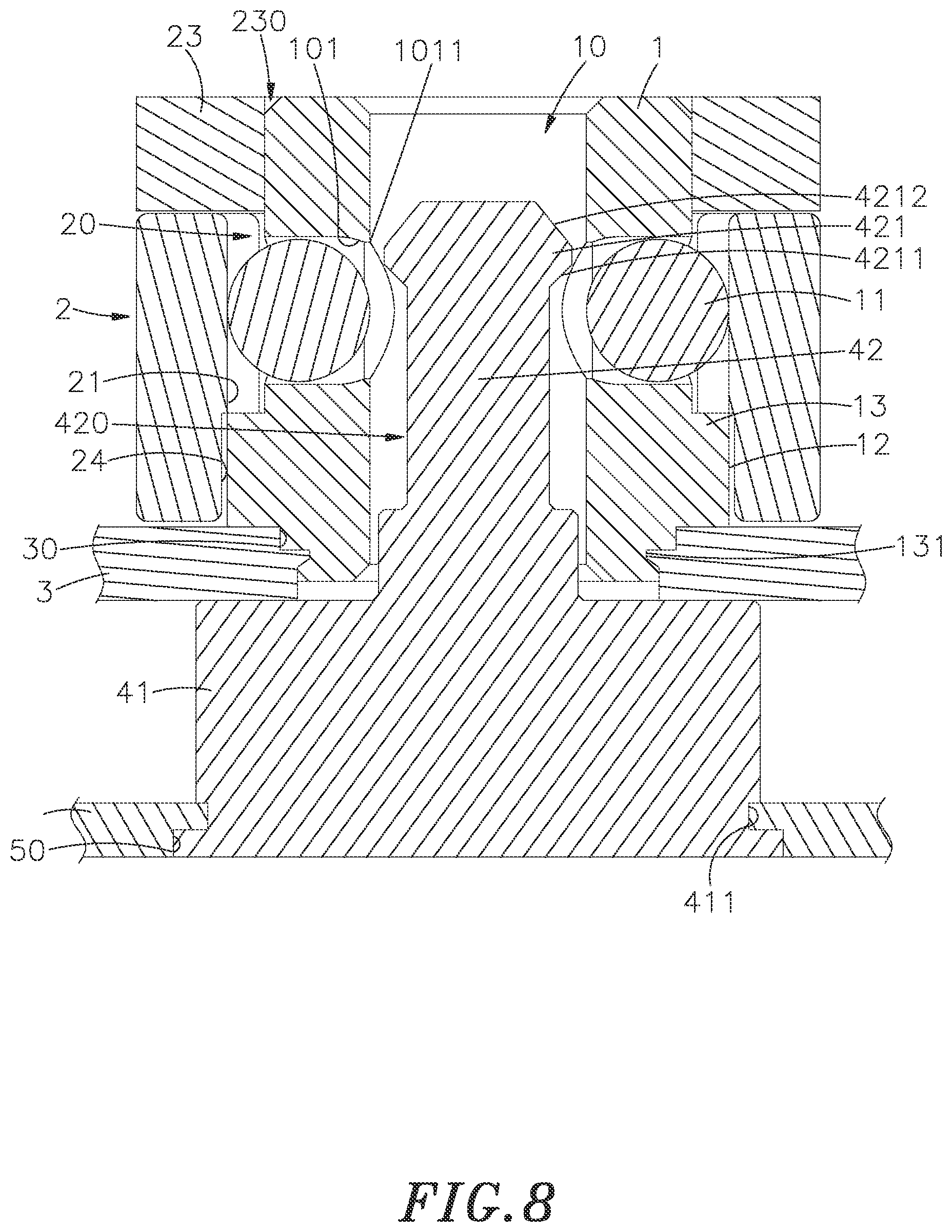 Patent US12297853 Figure 8 – Push controlled positioning device