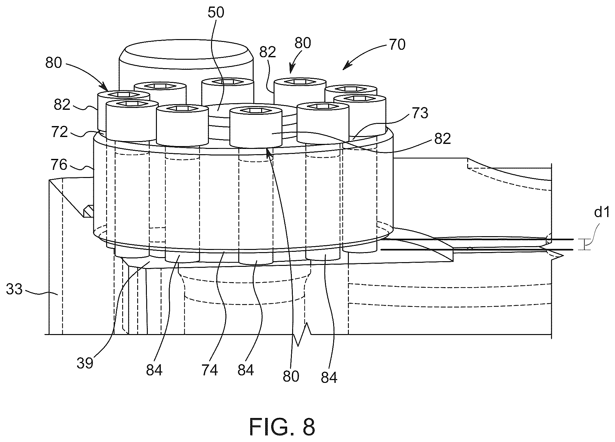 Patent US12297855 Figure 8 – Systems and methods for assembling a hammer tool