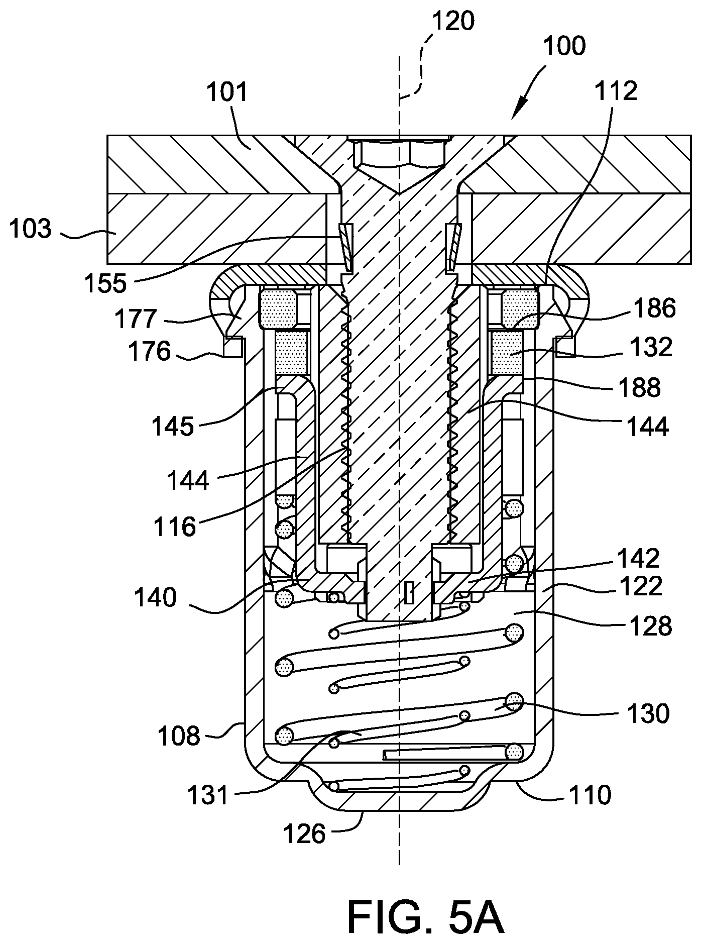 Patent US12297857 Figure 5 – Fastener assemblies and nut plate assemblies for fastener assemblies