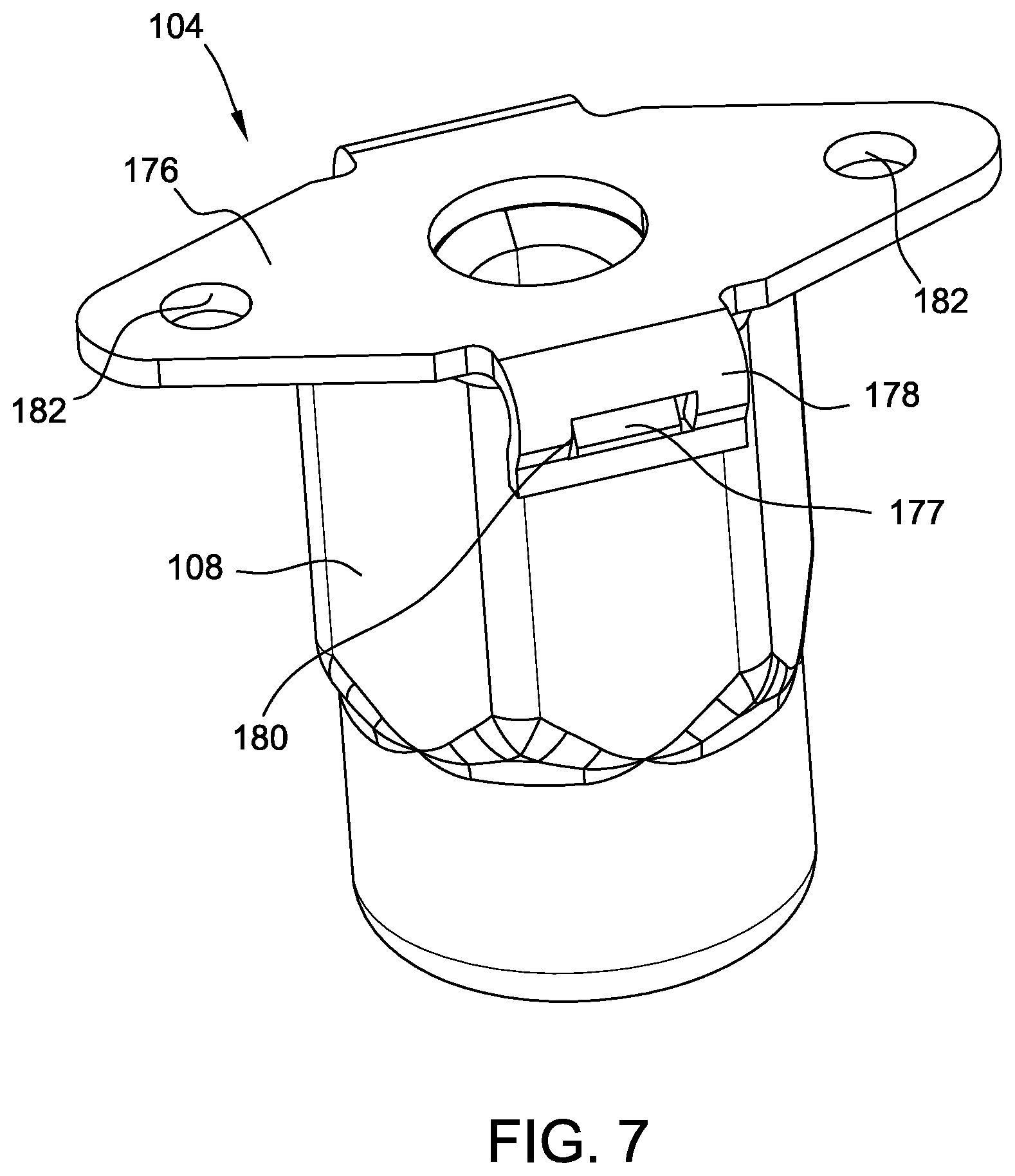 Patent US12297857 Figure 8 – Fastener assemblies and nut plate assemblies for fastener assemblies