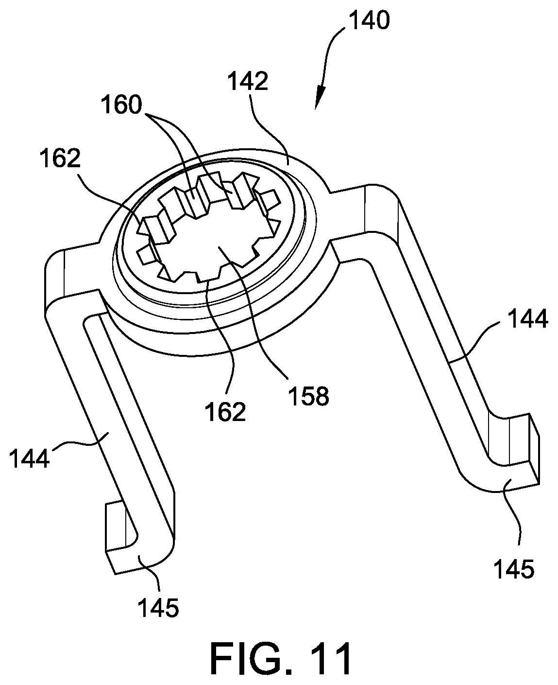 Patent US12297857 Figure 11 – Fastener assemblies and nut plate assemblies for fastener assemblies