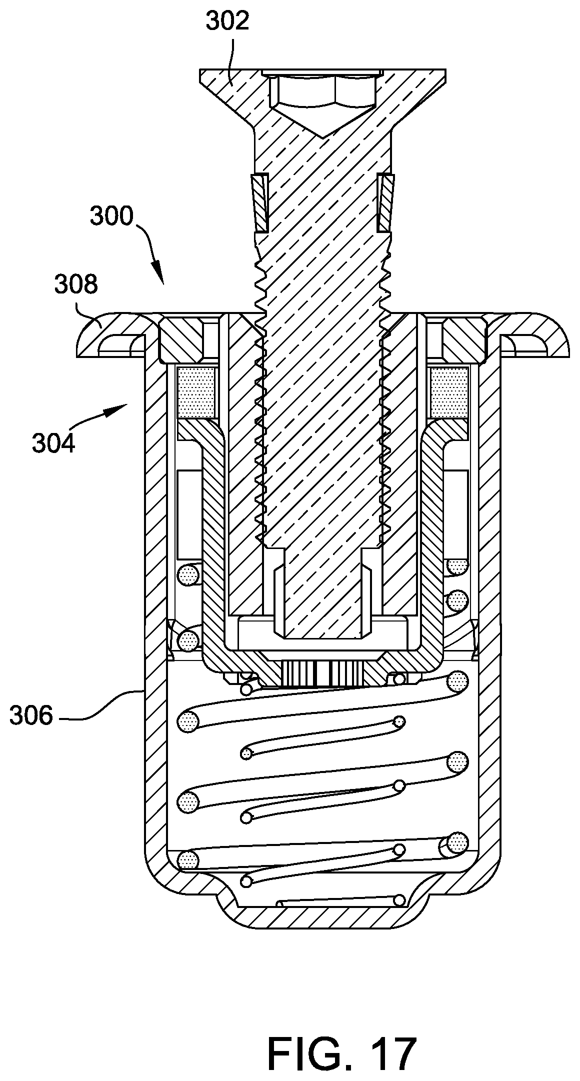 Patent US12297857 Figure 17 – Fastener assemblies and nut plate assemblies for fastener assemblies