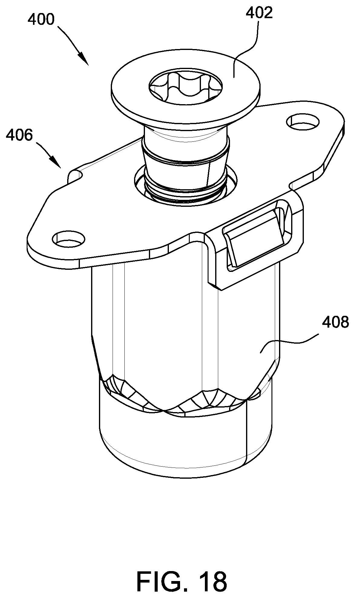 Patent US12297857 Figure 18 – Fastener assemblies and nut plate assemblies for fastener assemblies