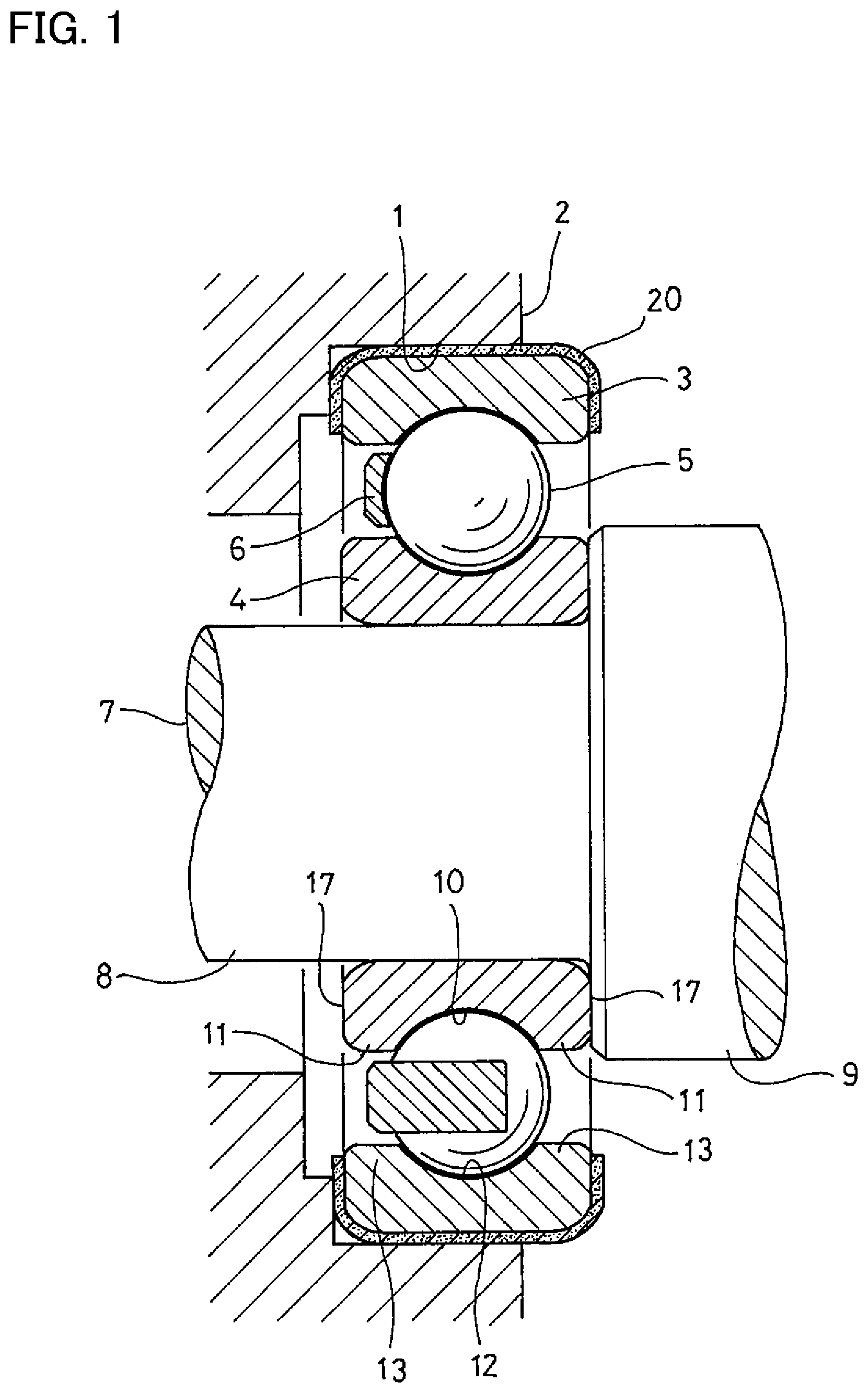 Patent US12297861 Figure 1 – Insulated bearing device