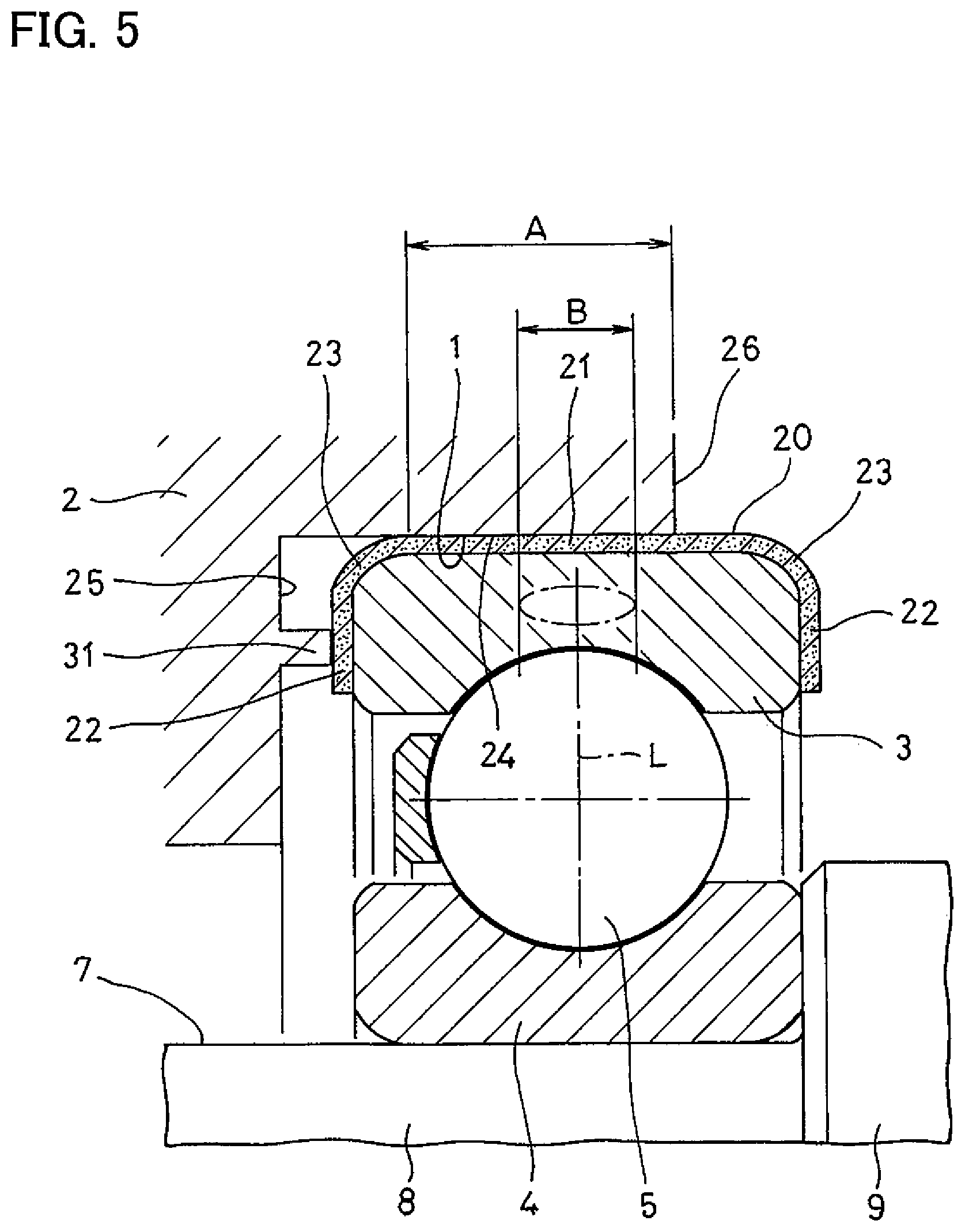Patent US12297861 Figure 5 – Insulated bearing device