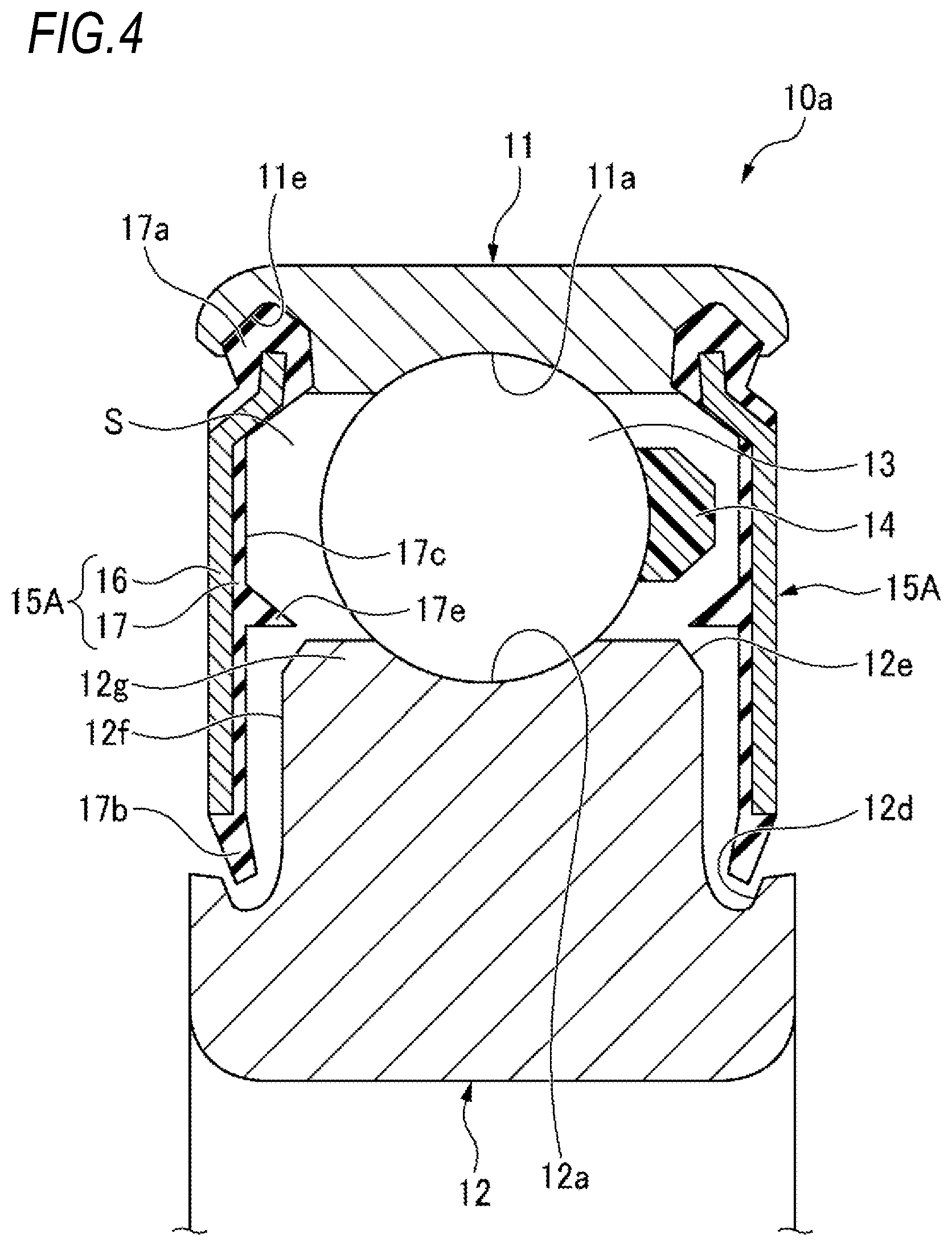 Patent US12297862 Figure 4 – Deep-groove ball bearing