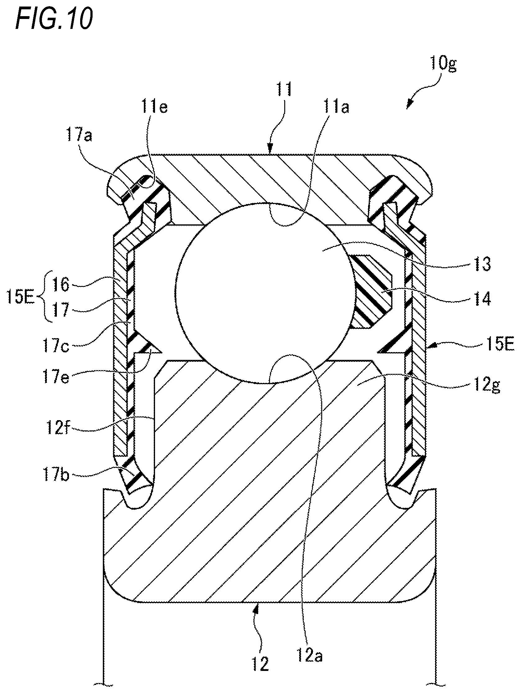 Patent US12297862 Figure 10 – Deep-groove ball bearing
