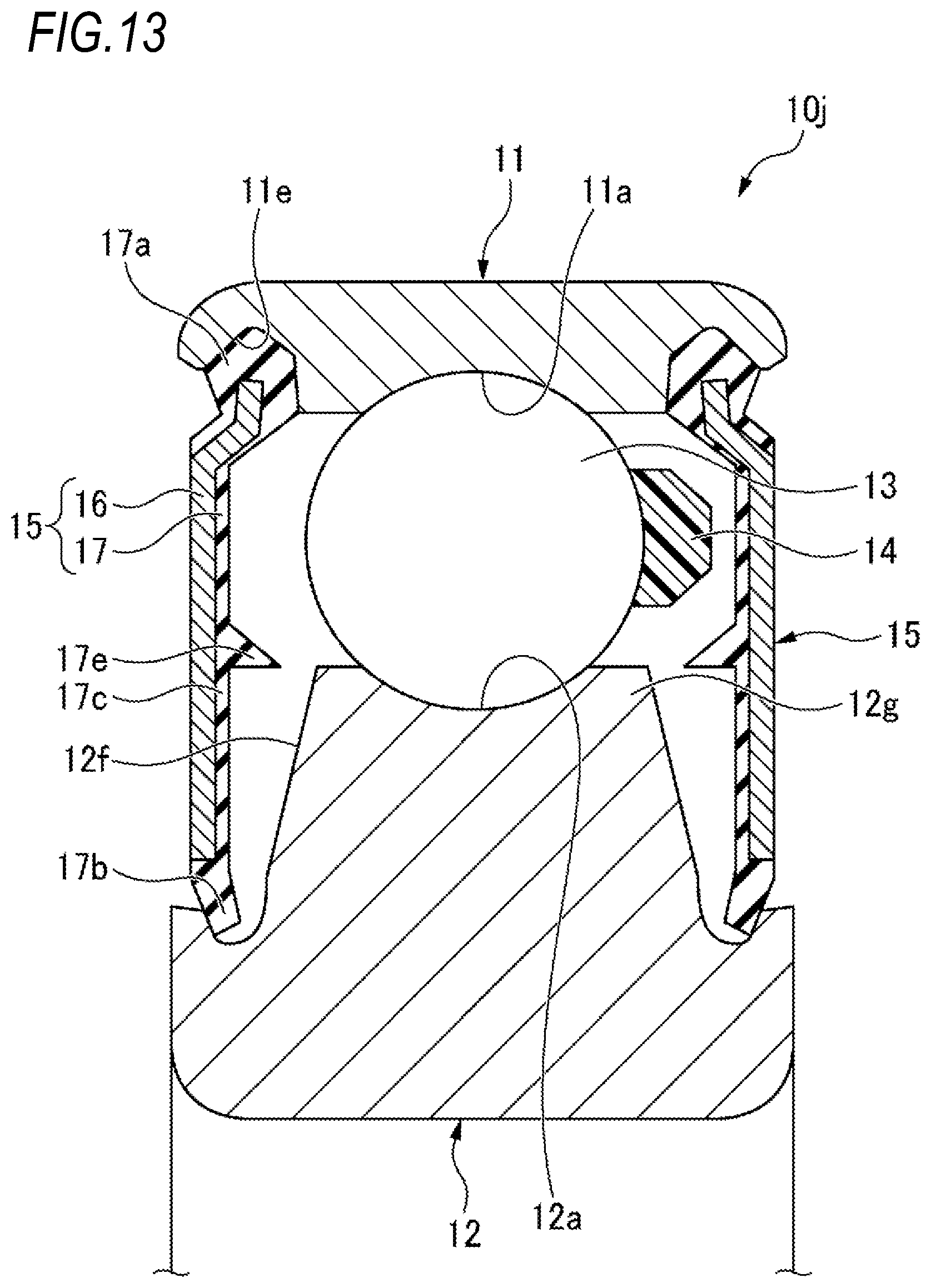 Patent US12297862 Figure 13 – Deep-groove ball bearing