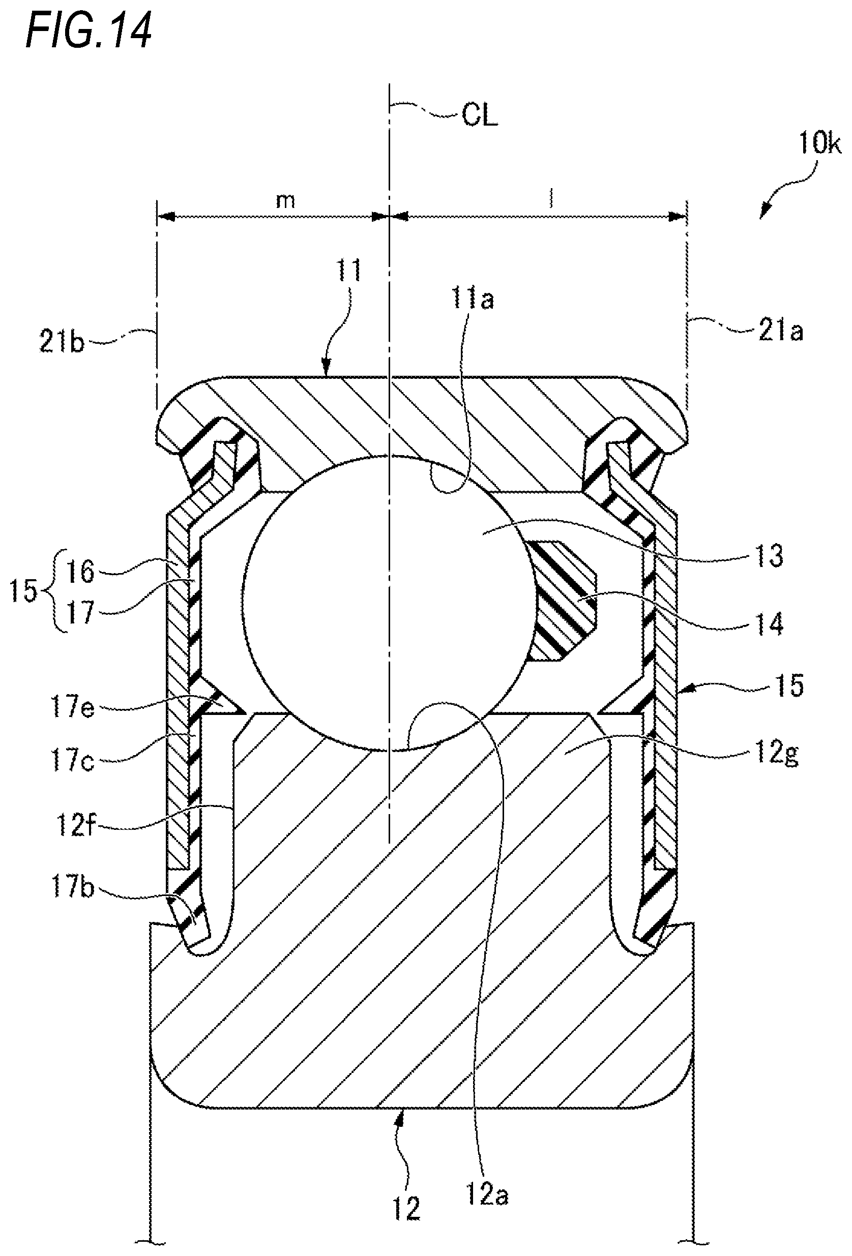 Patent US12297862 Figure 14 – Deep-groove ball bearing