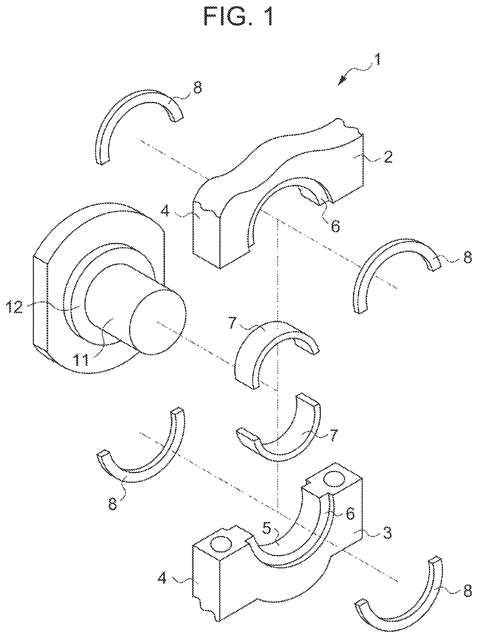 Patent US12297870 — Half thrust bearing — Figure 1