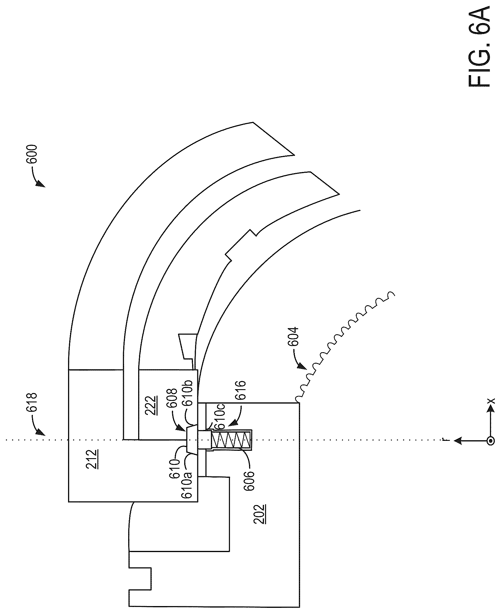 Patent US12297871 Figure 6 – System and methods for a clutch system based on an axially slidable sleeve and radially translatable key