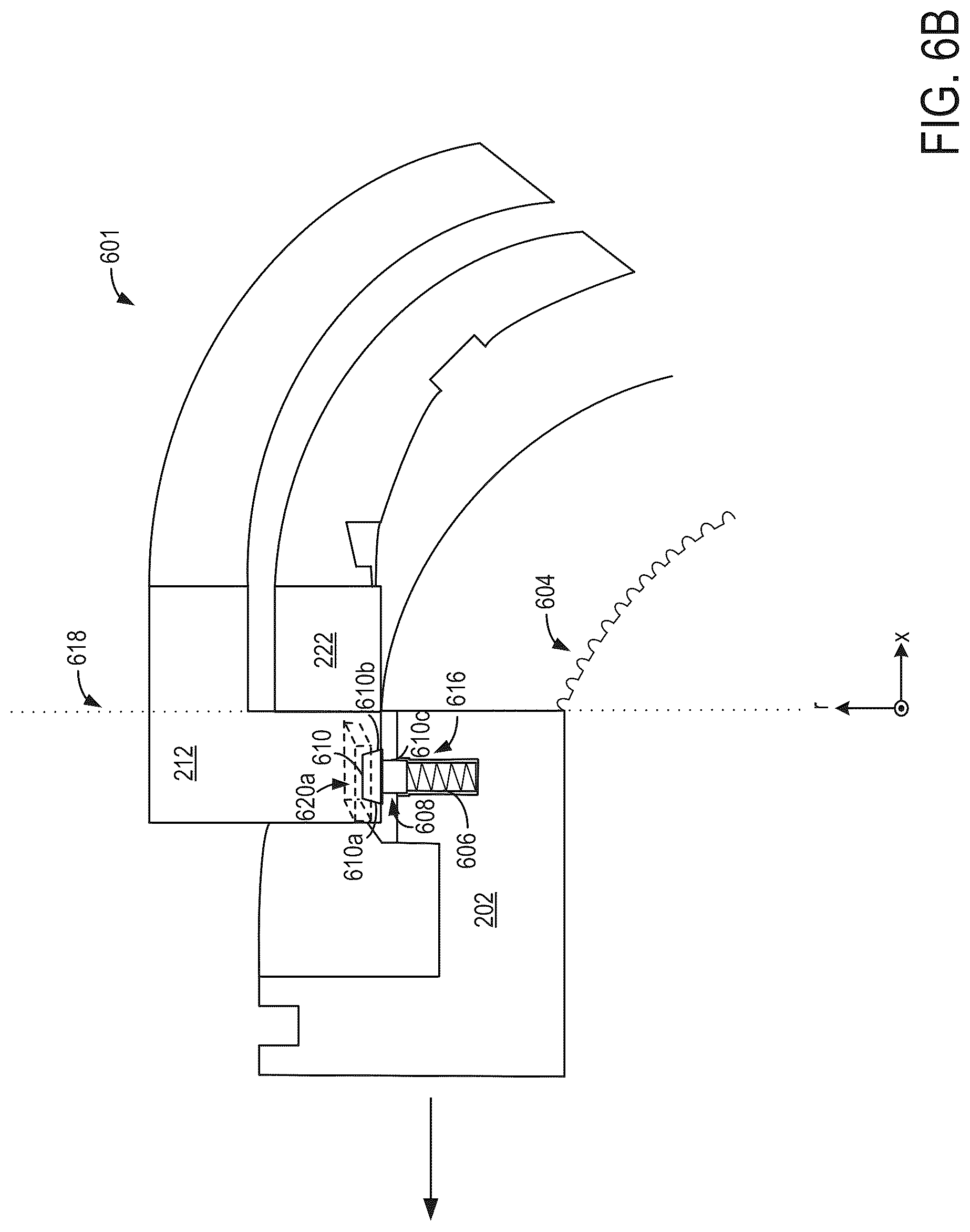 Patent US12297871 Figure 7 – System and methods for a clutch system based on an axially slidable sleeve and radially translatable key